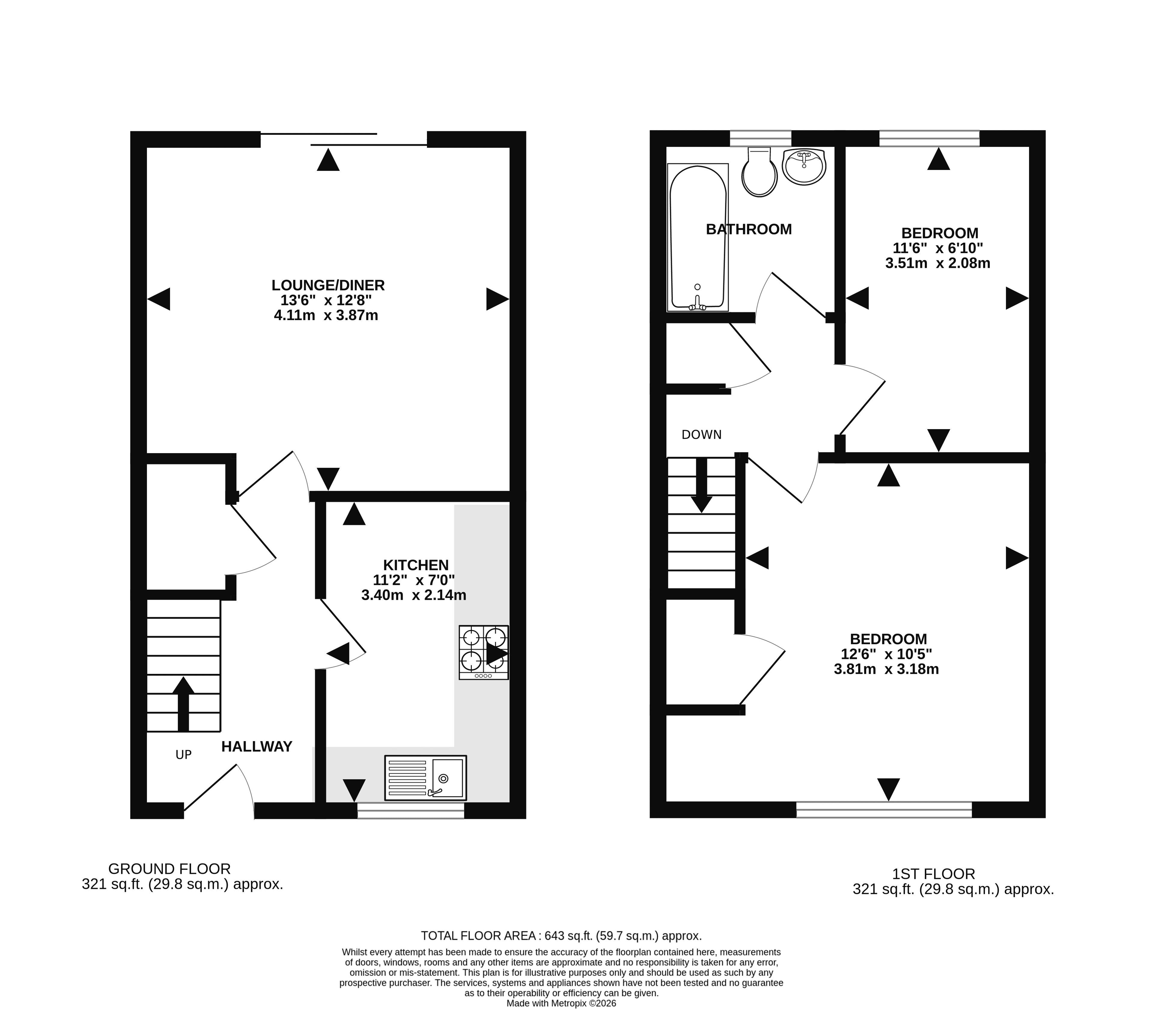 45, Monson Street, Lincoln floorplan