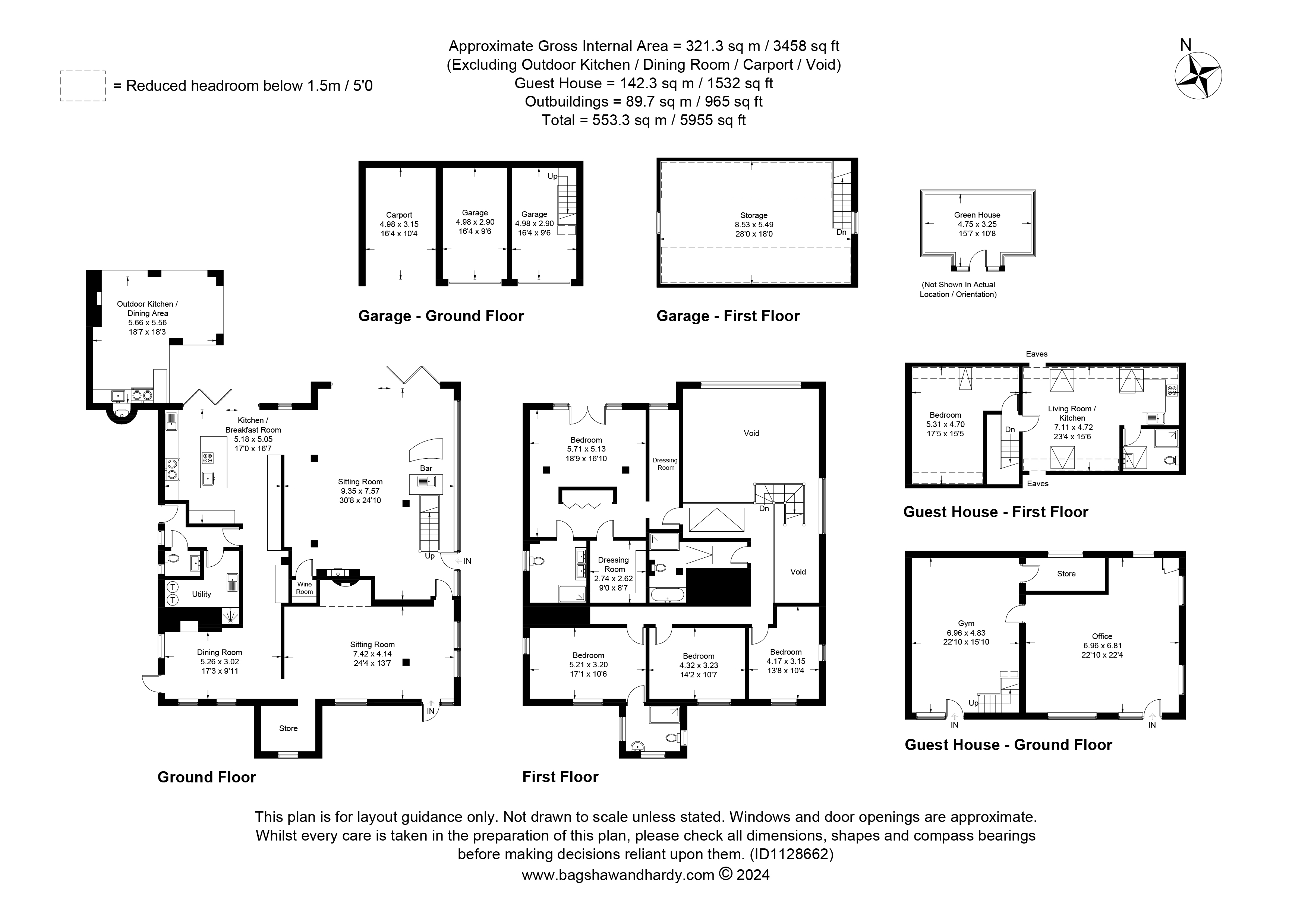 Bullswater Cottage,, Bullswater Lane, Pirbright floorplan