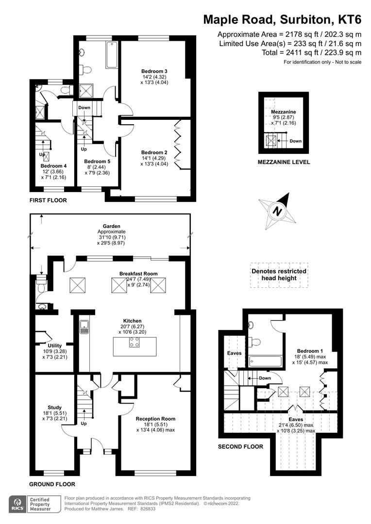 Maple Road, Surbiton KT6, 5 bedroom property for sale 61079437