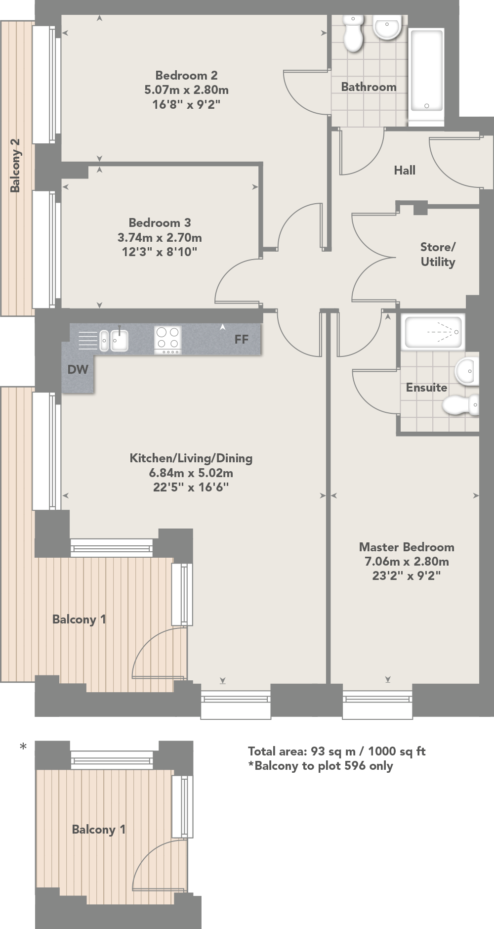 3 Bedrooms Flat for sale in Lakeside Drive, Park Royal, London NW10