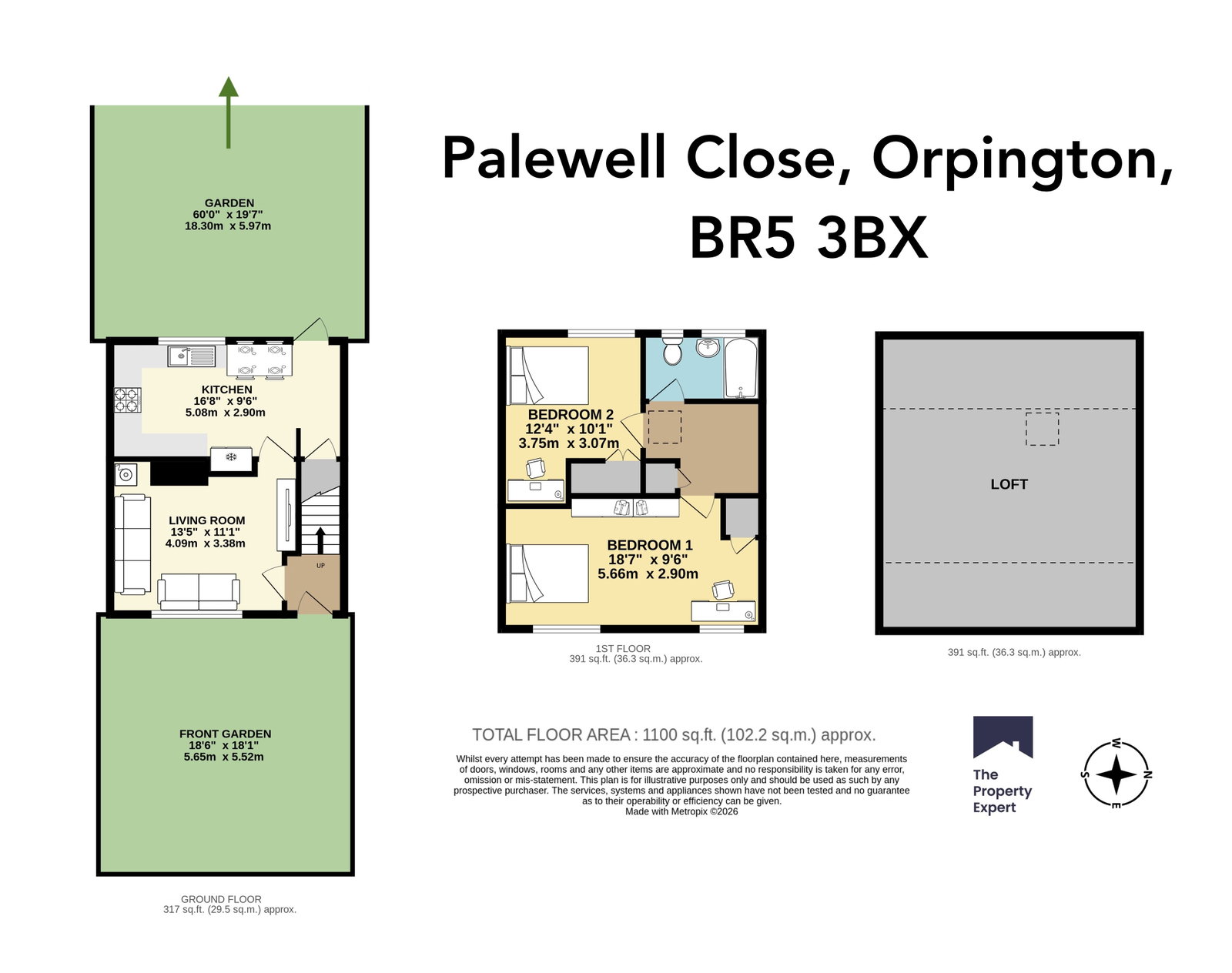 25, Palewell Close, Orpington floorplan