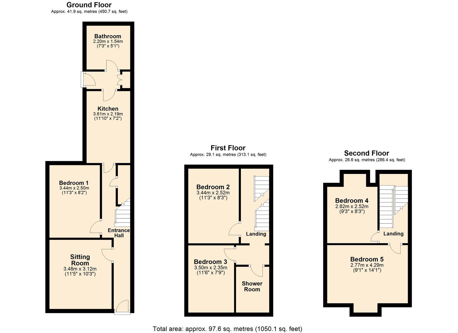 Portland Street, Exeter floorplan