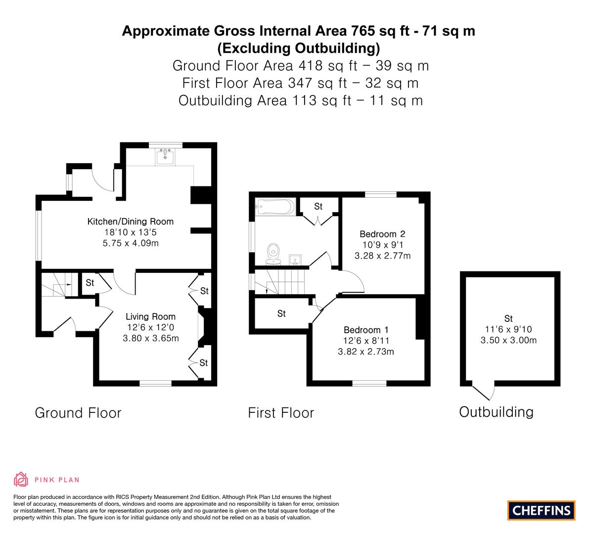 53, Main Street, Westley Waterless floorplan