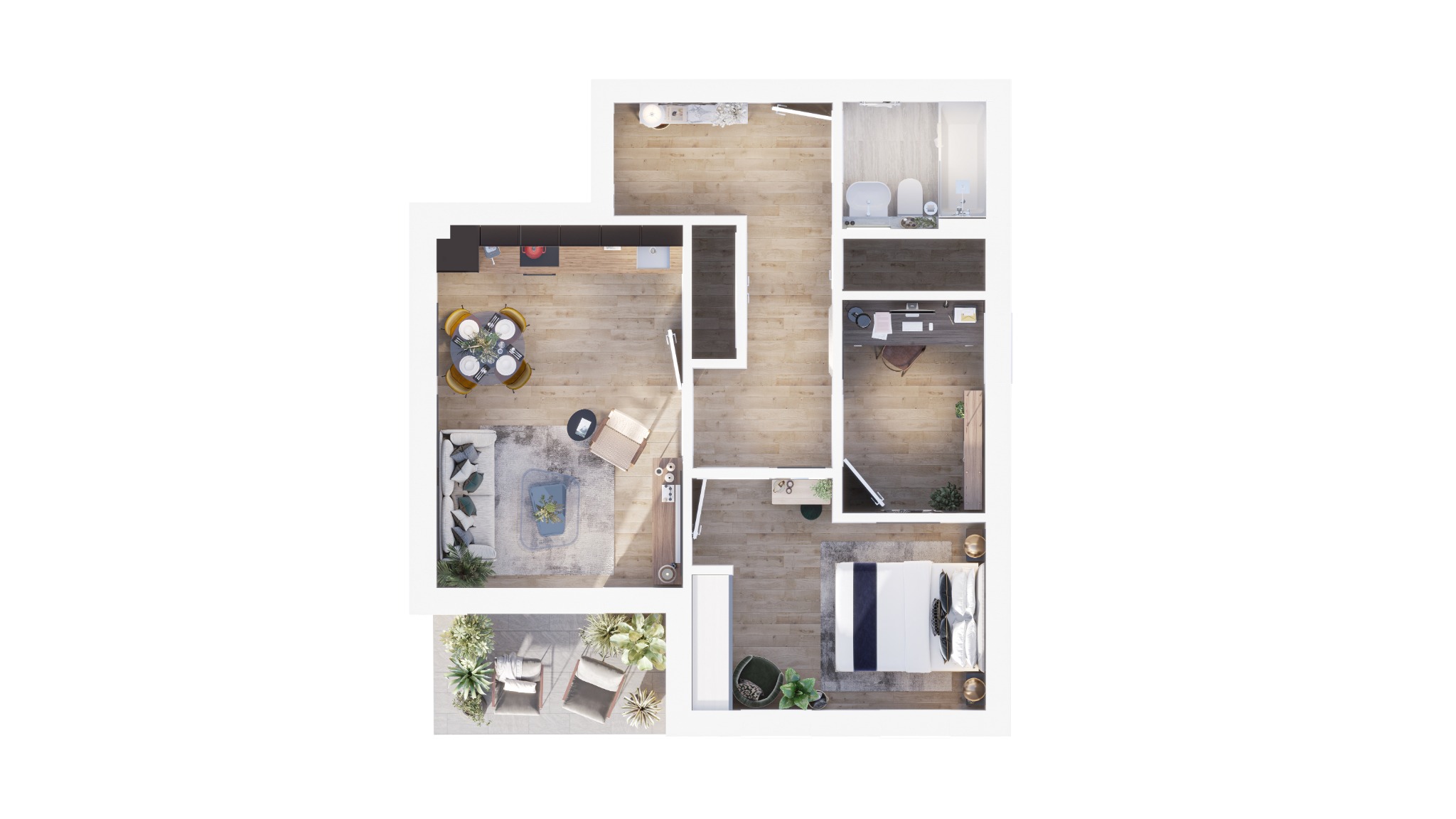 Mill Triangle, Dunstable floorplan