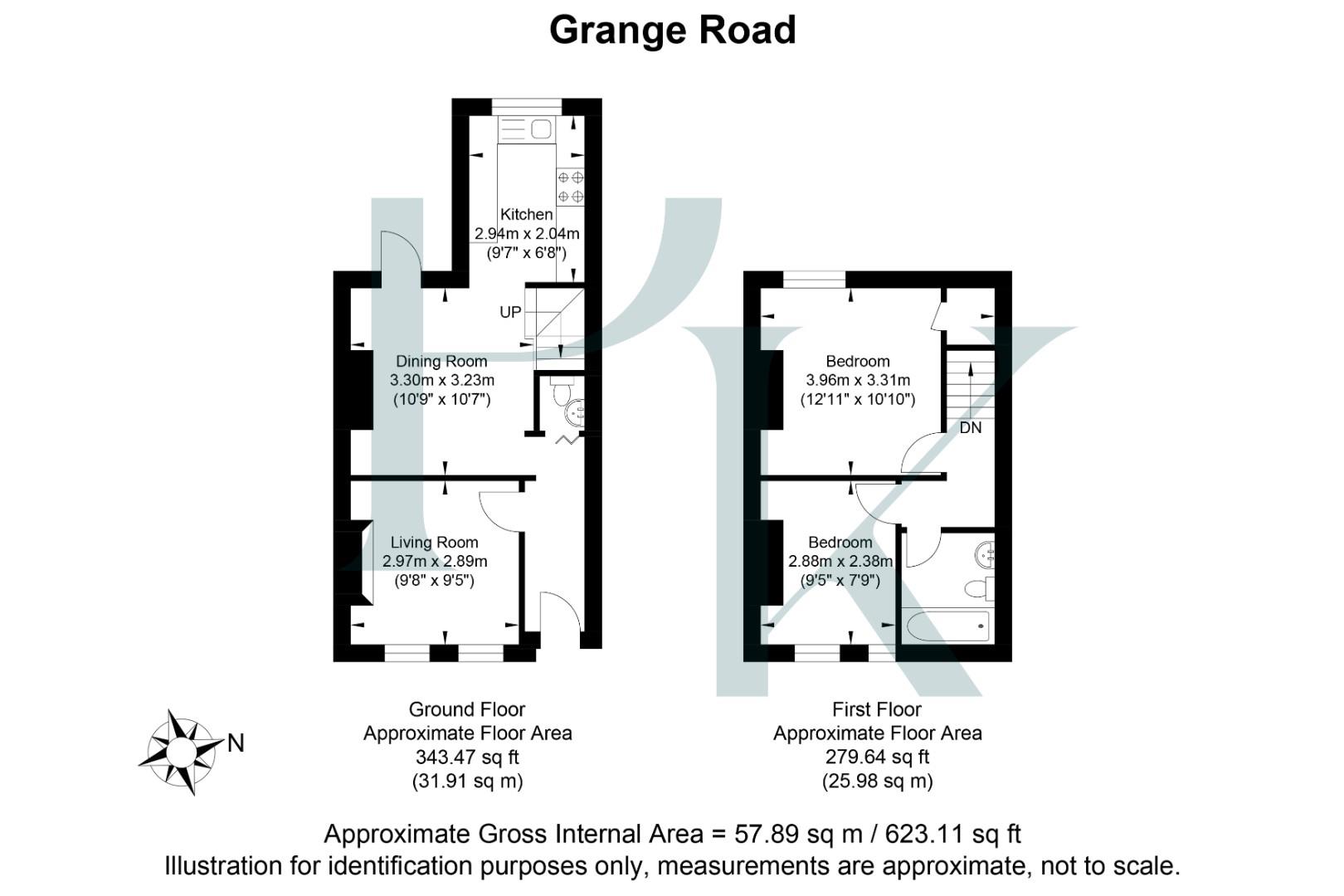 50, Grange Road, Hove floorplan