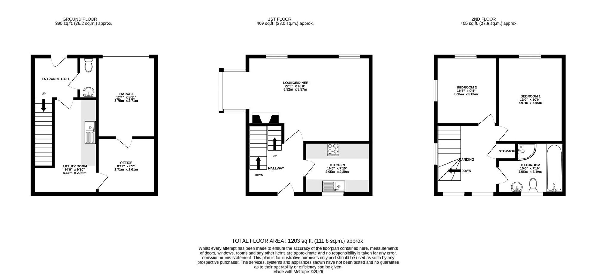 102 Malthouse Lane, Chesterfield floorplan