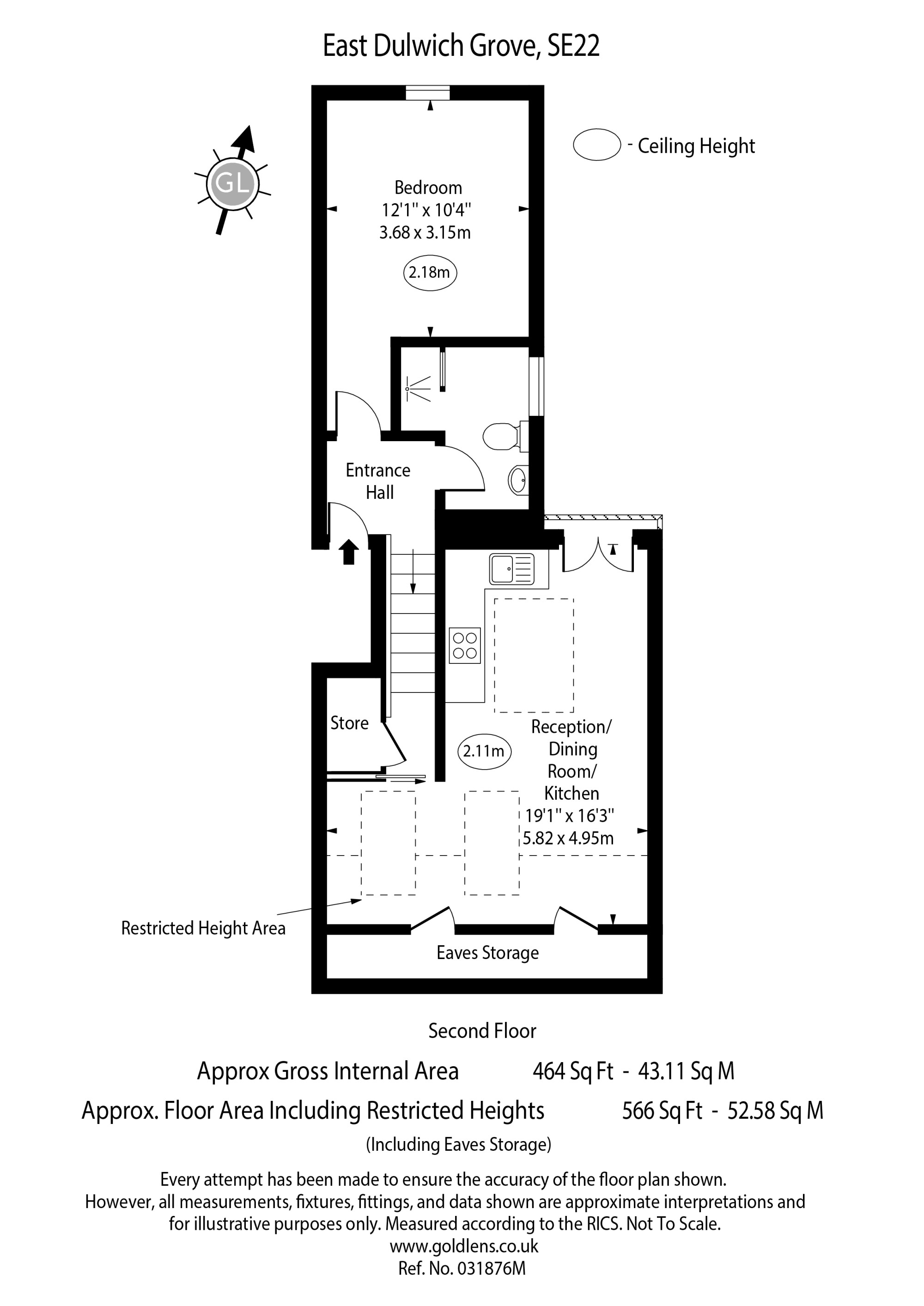 Flat 3, 6, East Dulwich Grove, East Dulwich floorplan