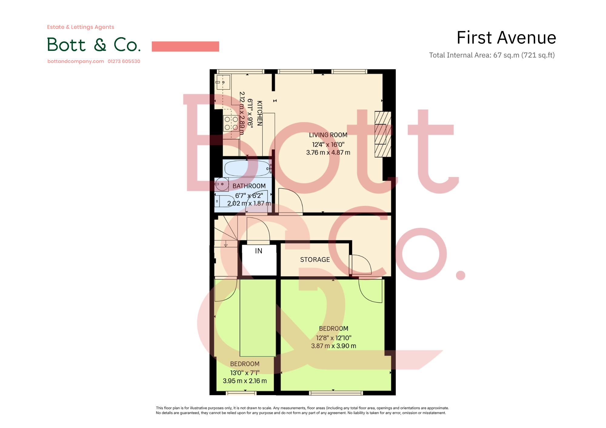 3, 34, First Avenue, Hove floorplan