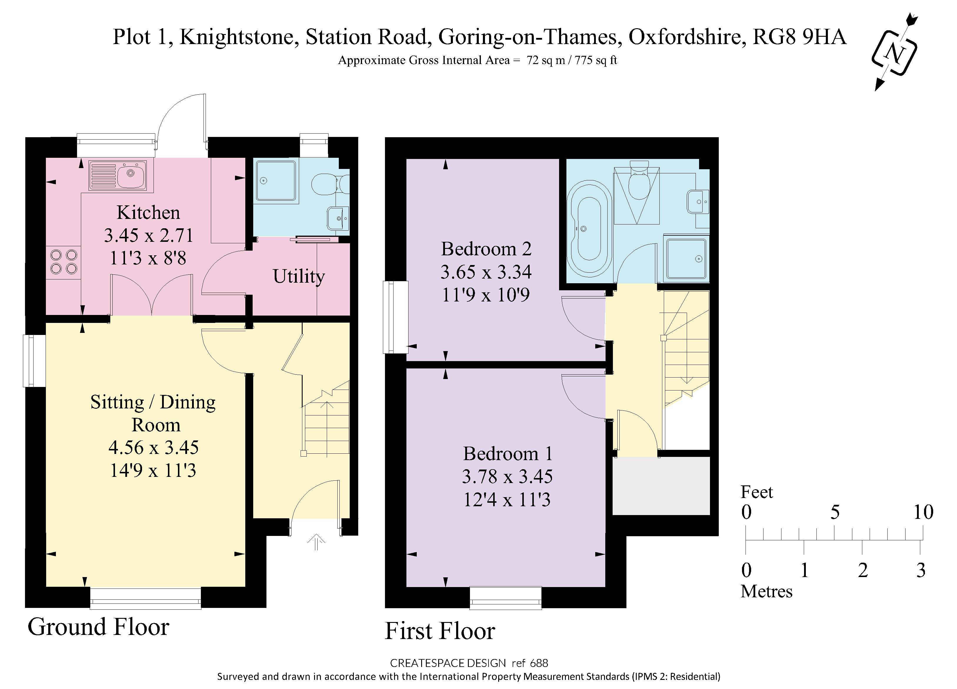 Knightstone Plot 1, Goring on Thames floorplan