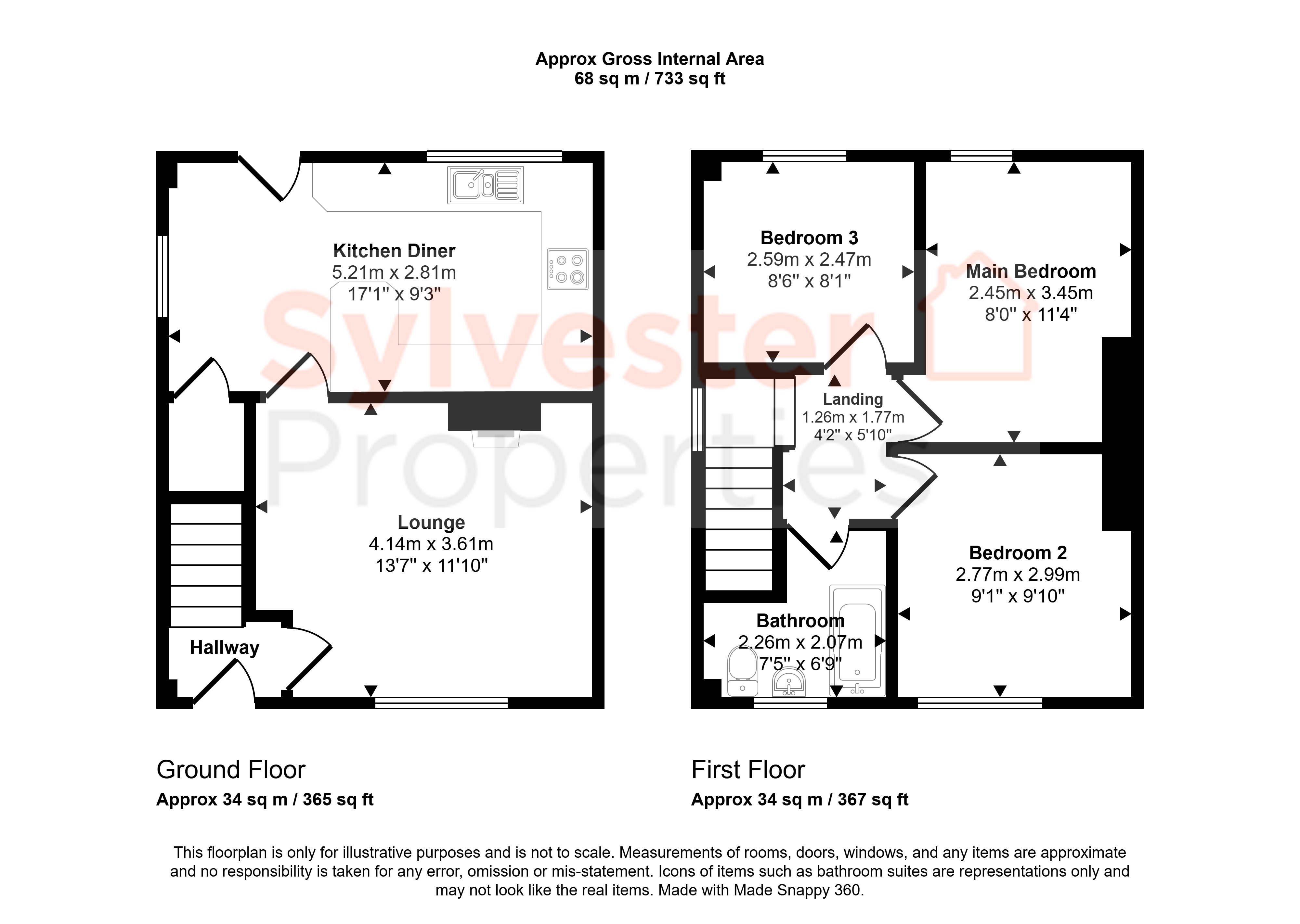 5, Springfield Road, Northumberland floorplan