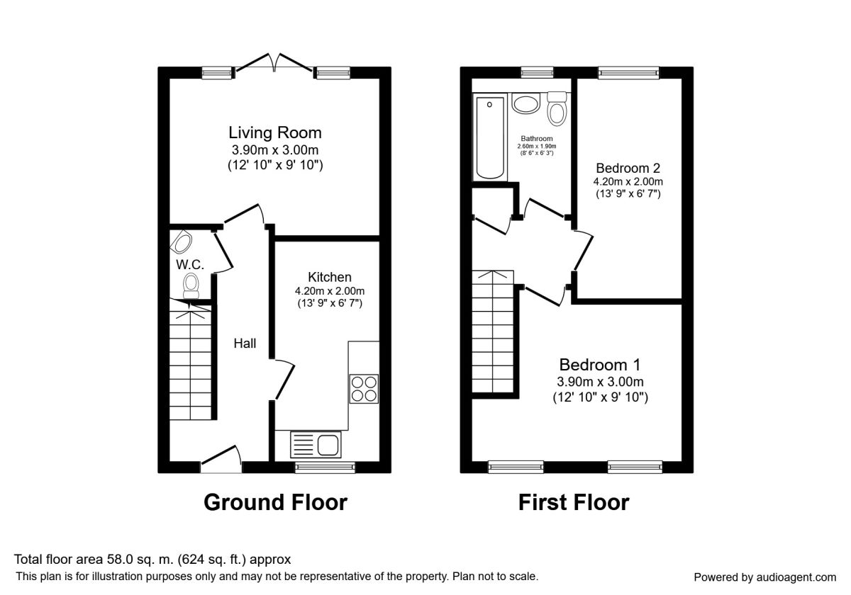 2 Bedrooms  to rent in Kingsbury Road, Widnes WA8