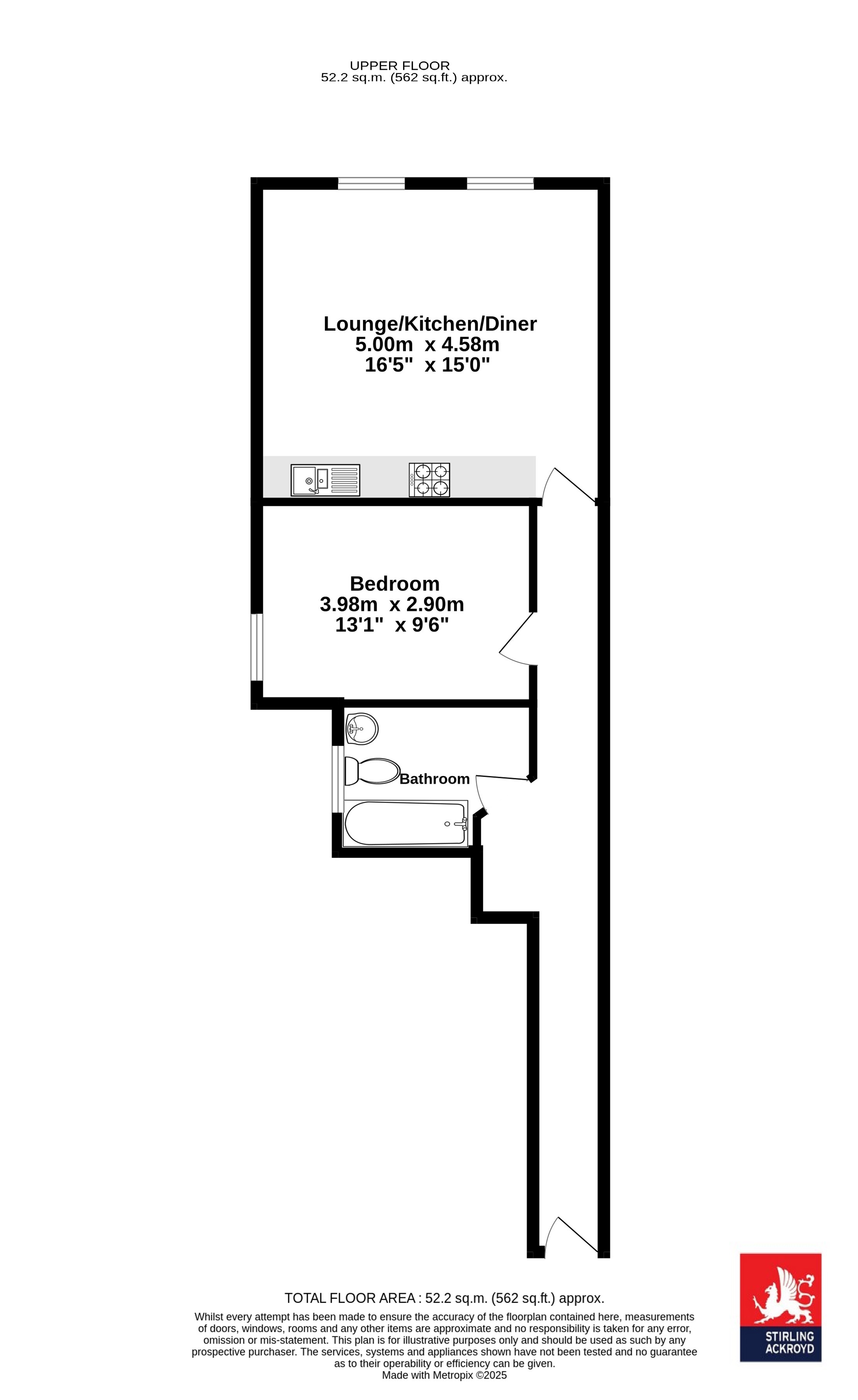 Flat 5, 56, Larkhall Rise, London floorplan