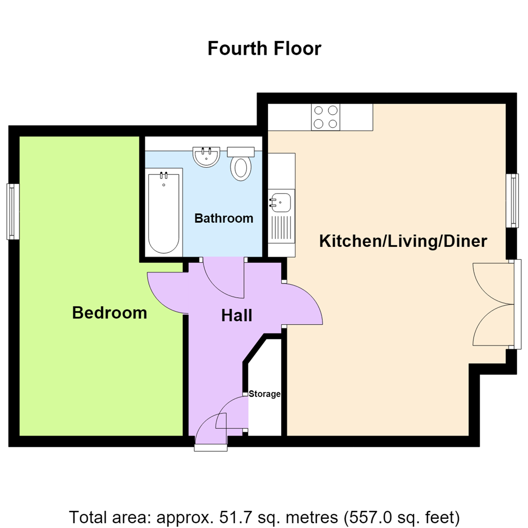 50, Central Court, Salford floorplan