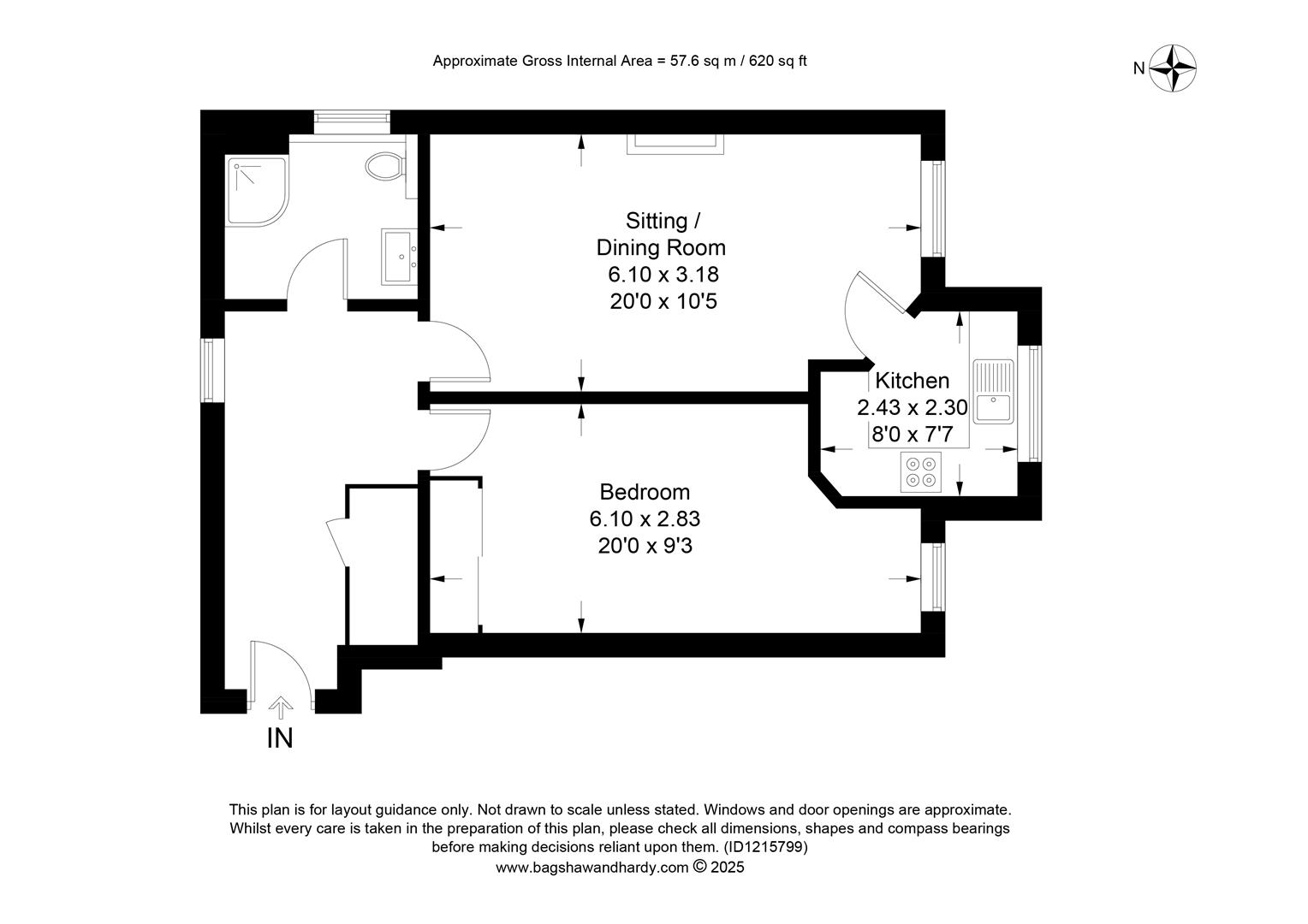 Flat 18, Headley Lodge, Leatherhead Road, Ashtead floorplan