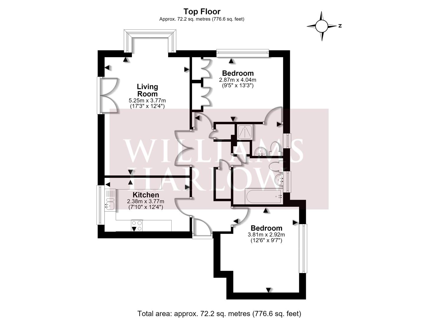 7 Birch Court, Hazel Way, Coulsdon floorplan