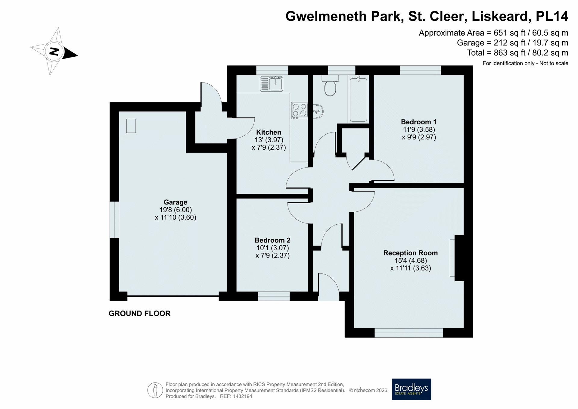 28, Gwelmeneth Park, Liskeard floorplan