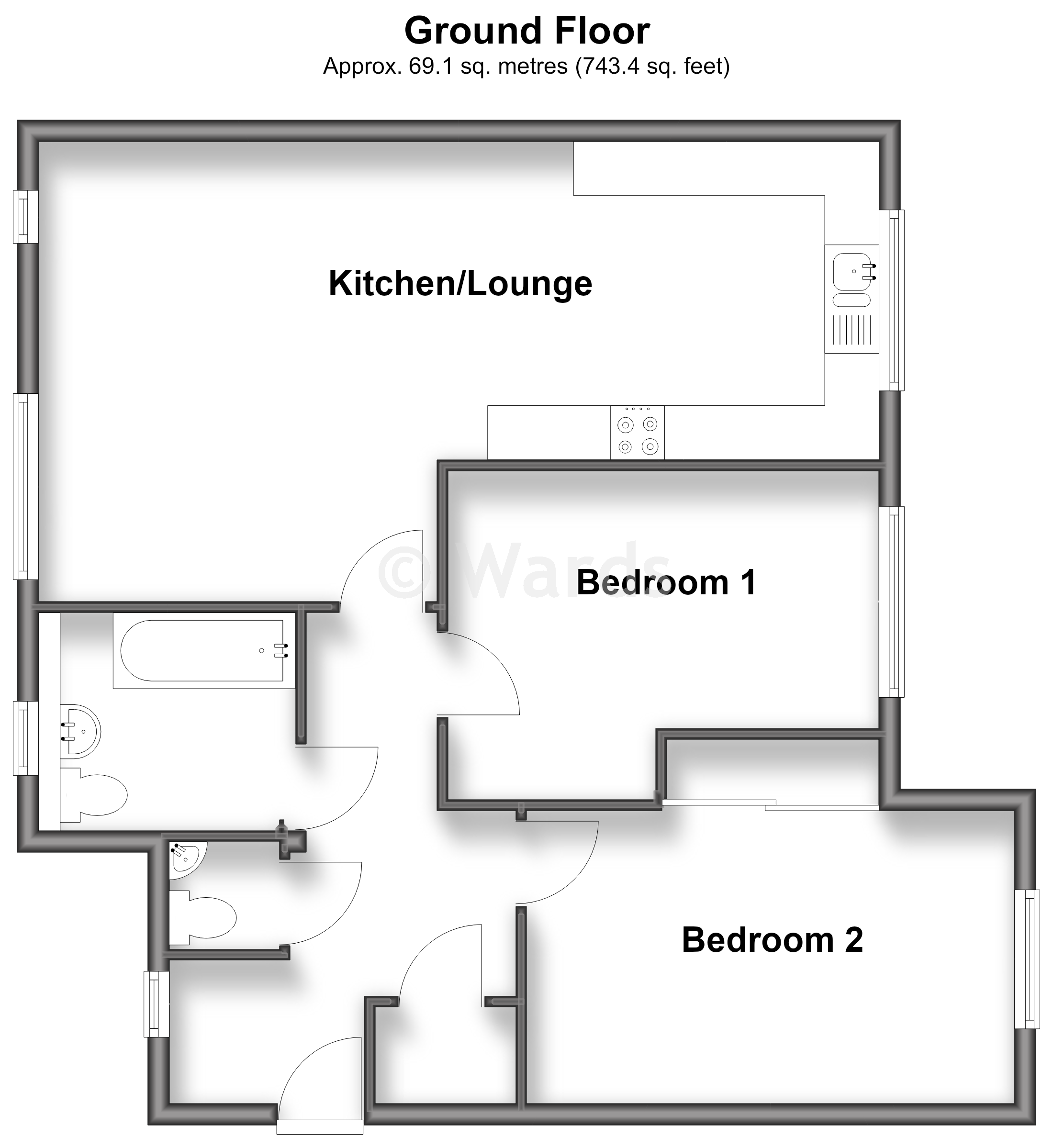 44, Clayhill Gardens, Rochester floorplan