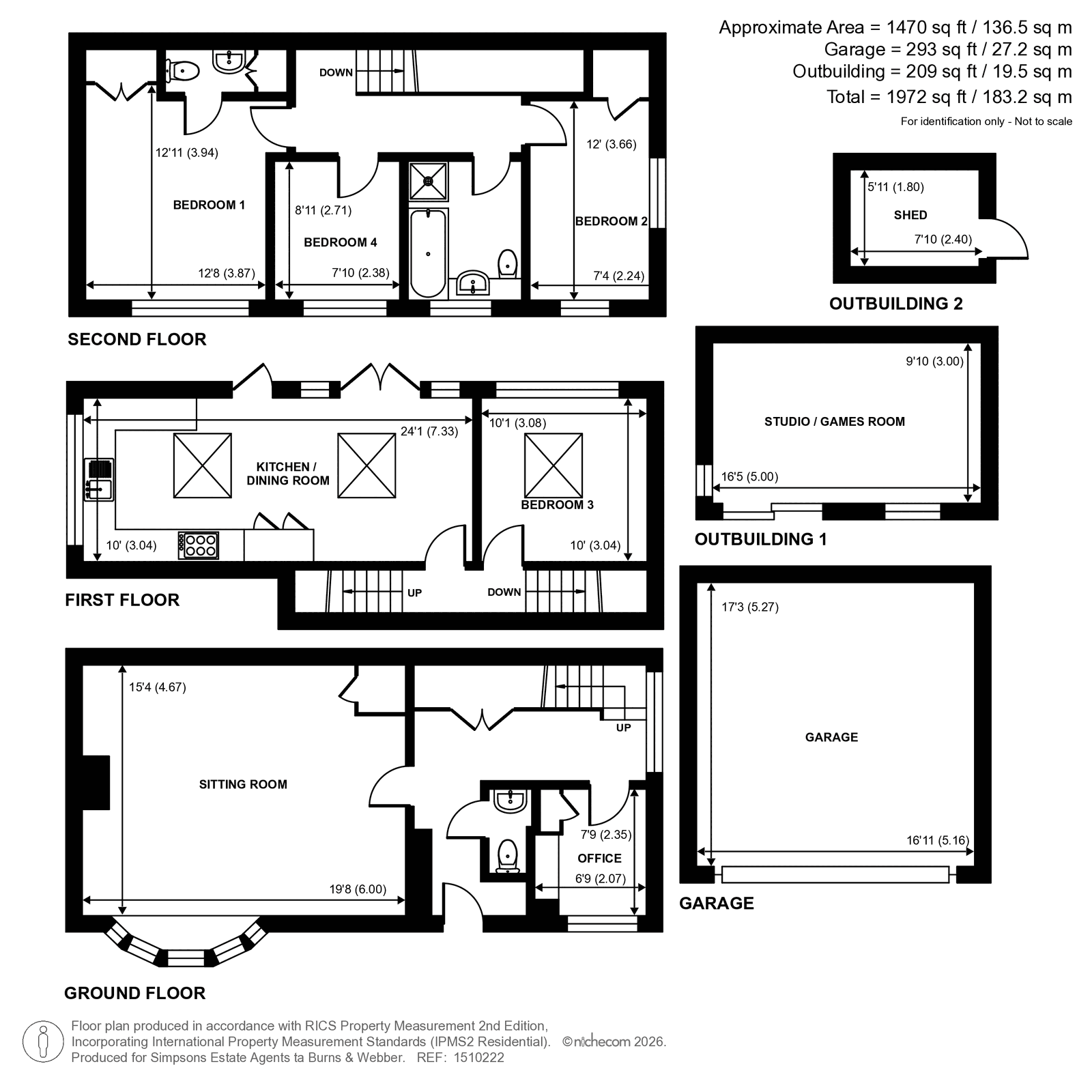 36, Kiln Lane, Farnham floorplan