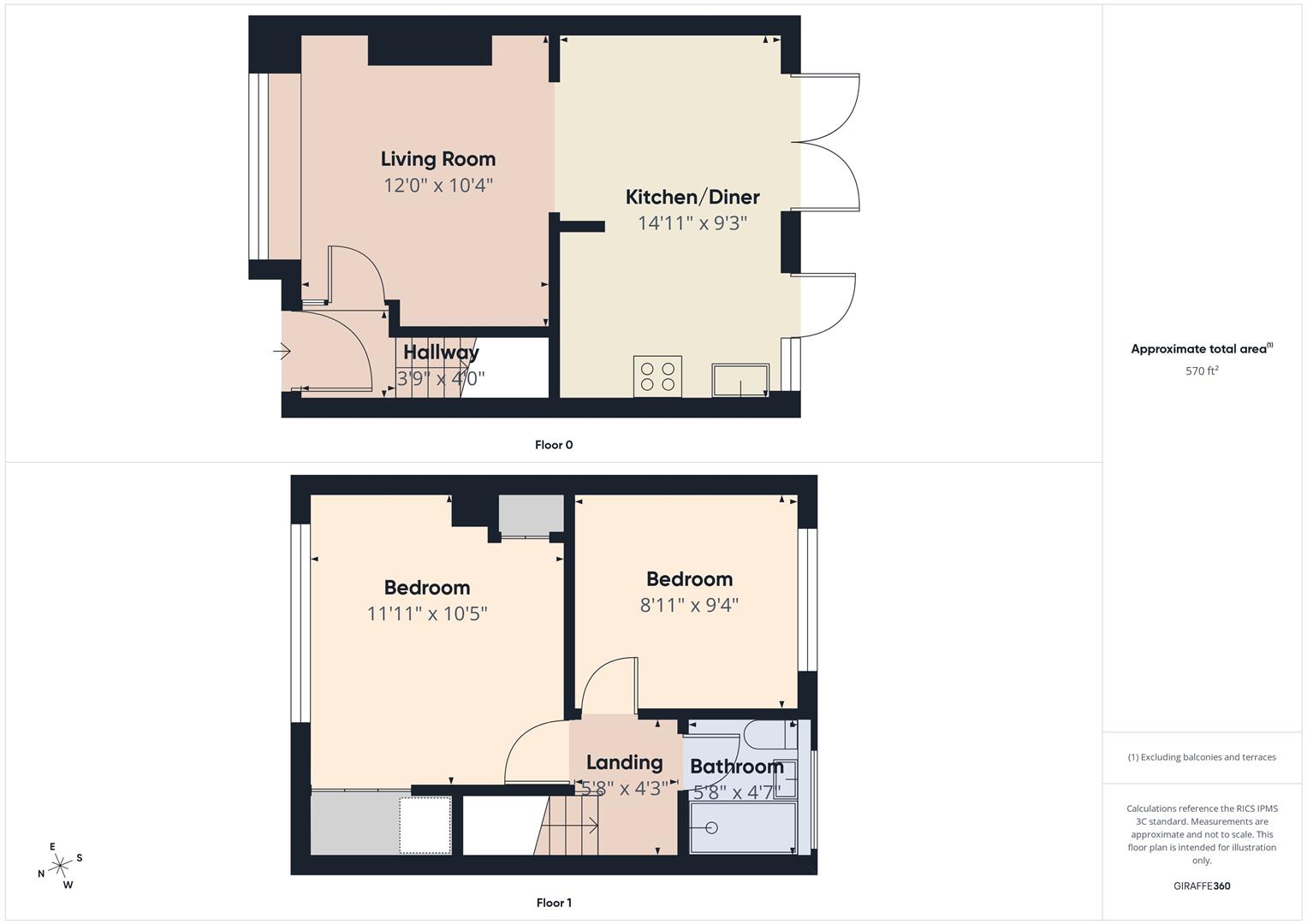 35, Orange Tree Close, Chelmsford floorplan