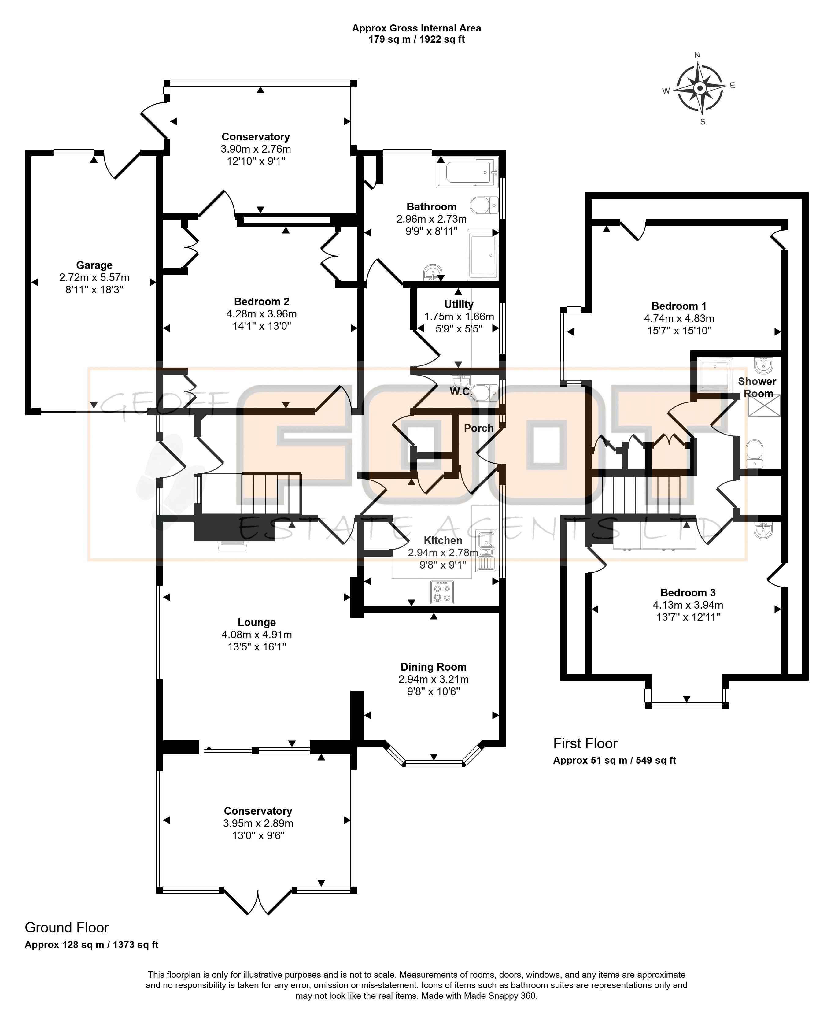 Pantiles, 160 Sea Front, Hayling Island floorplan