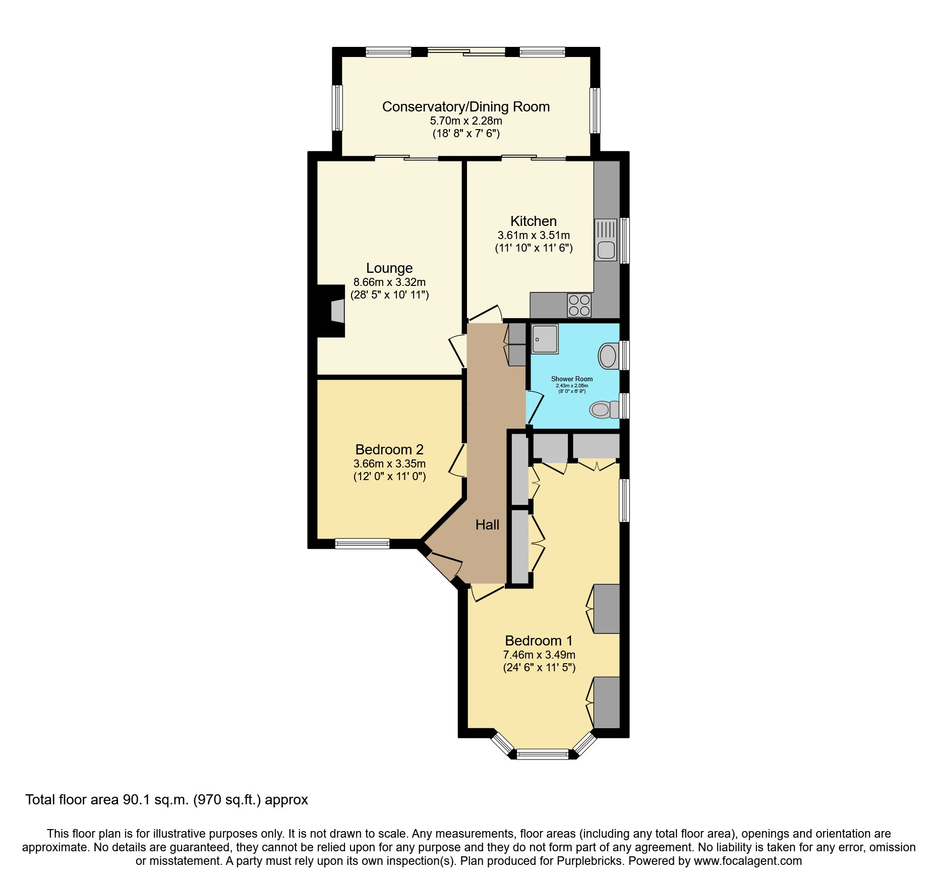 93, Walsingham Road, Southend-on-sea floorplan