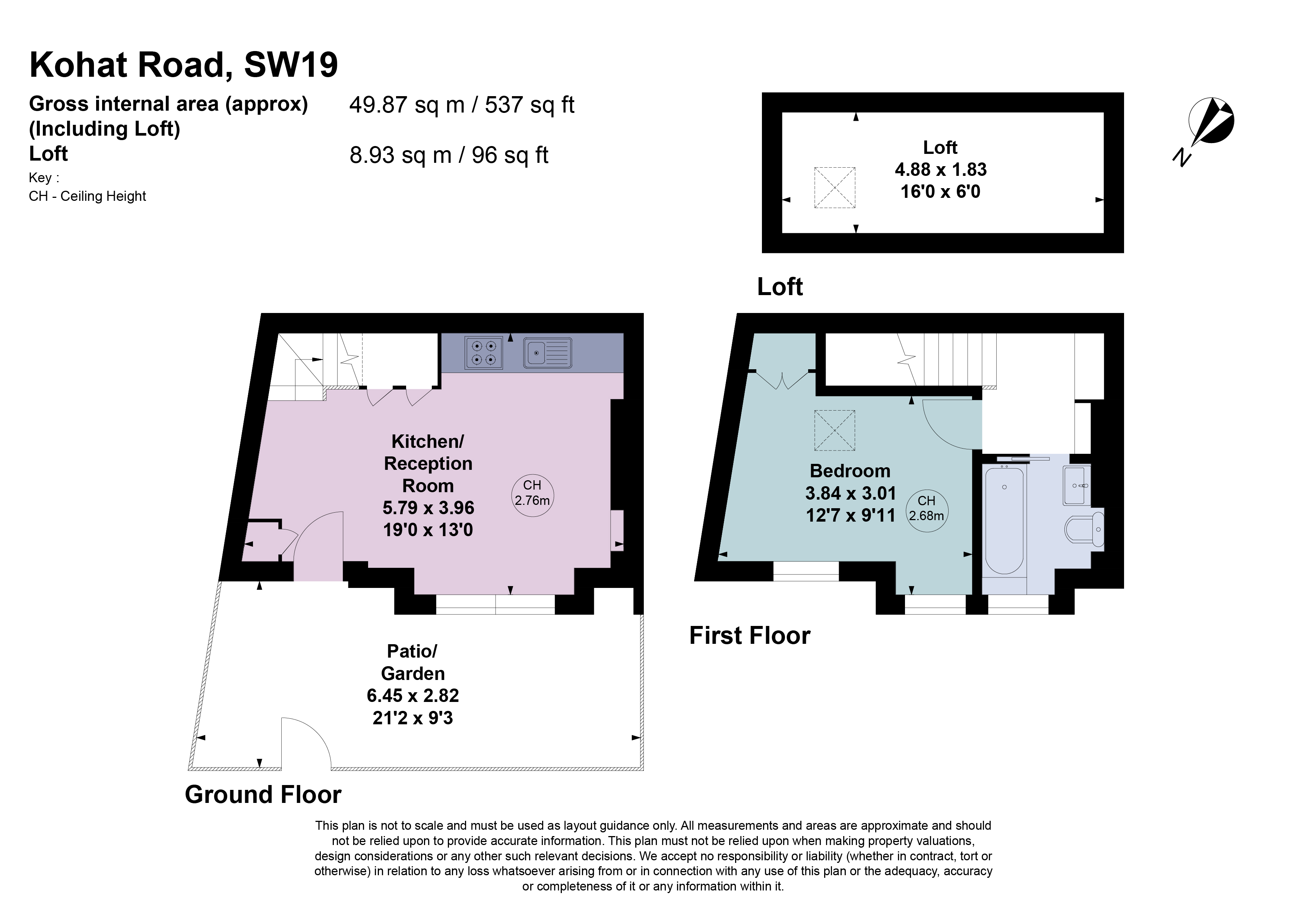 34, Kohat Road, London floorplan