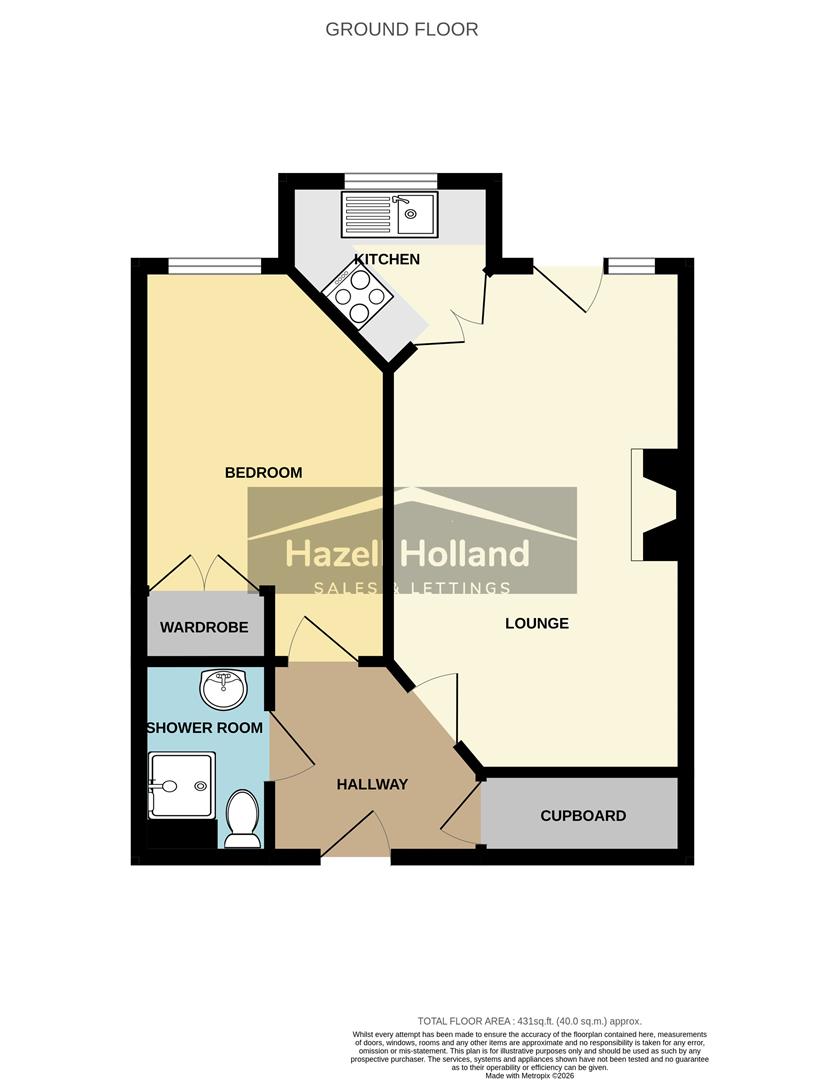 Flat 6, Kennett Court, Oakleigh Close, Swanley floorplan