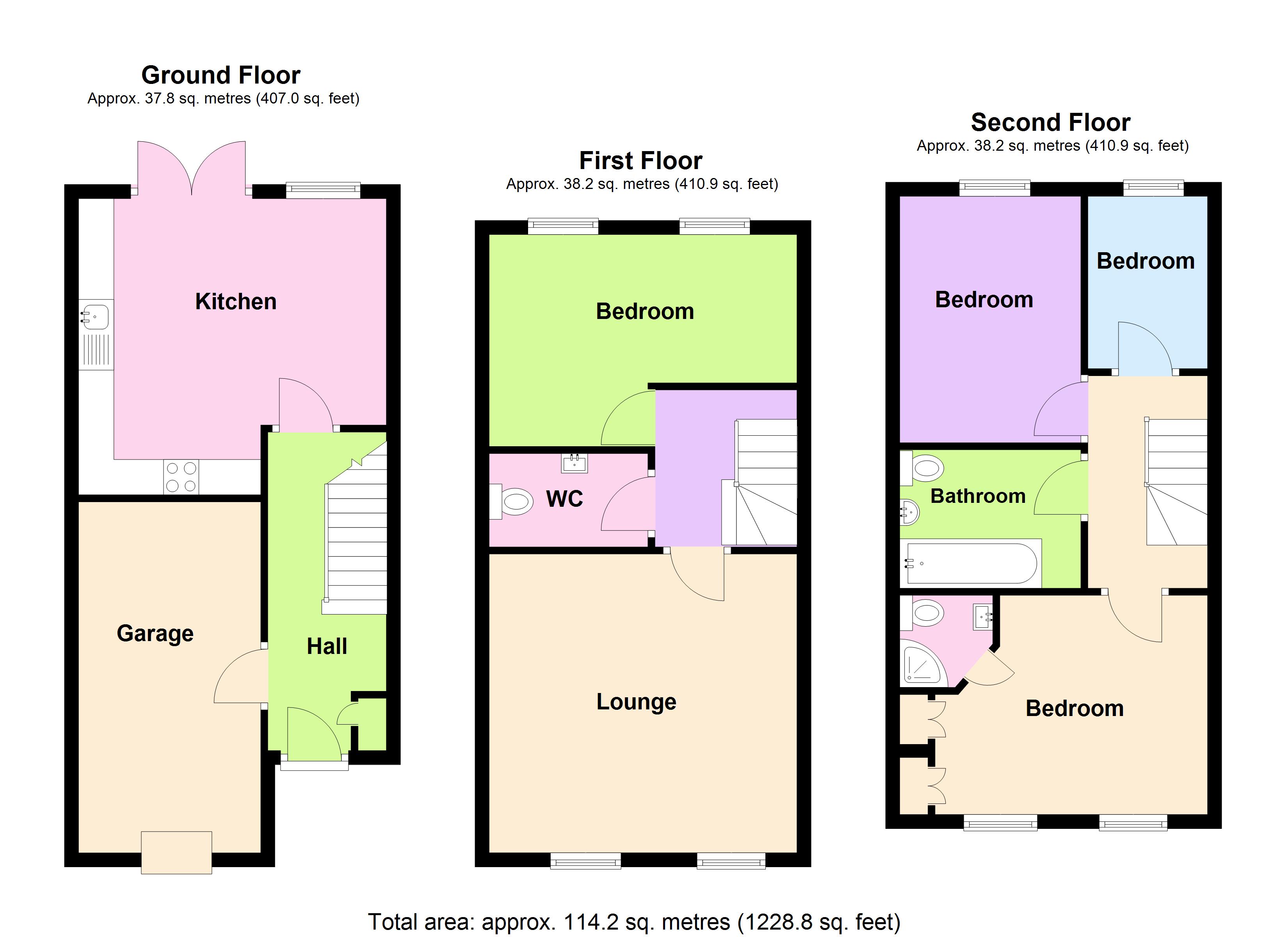 84, Redbourne Drive, London floorplan