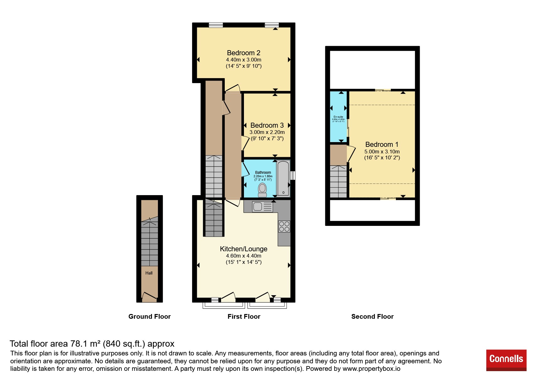 Flat 3, 4a, William Street, Luton floorplan