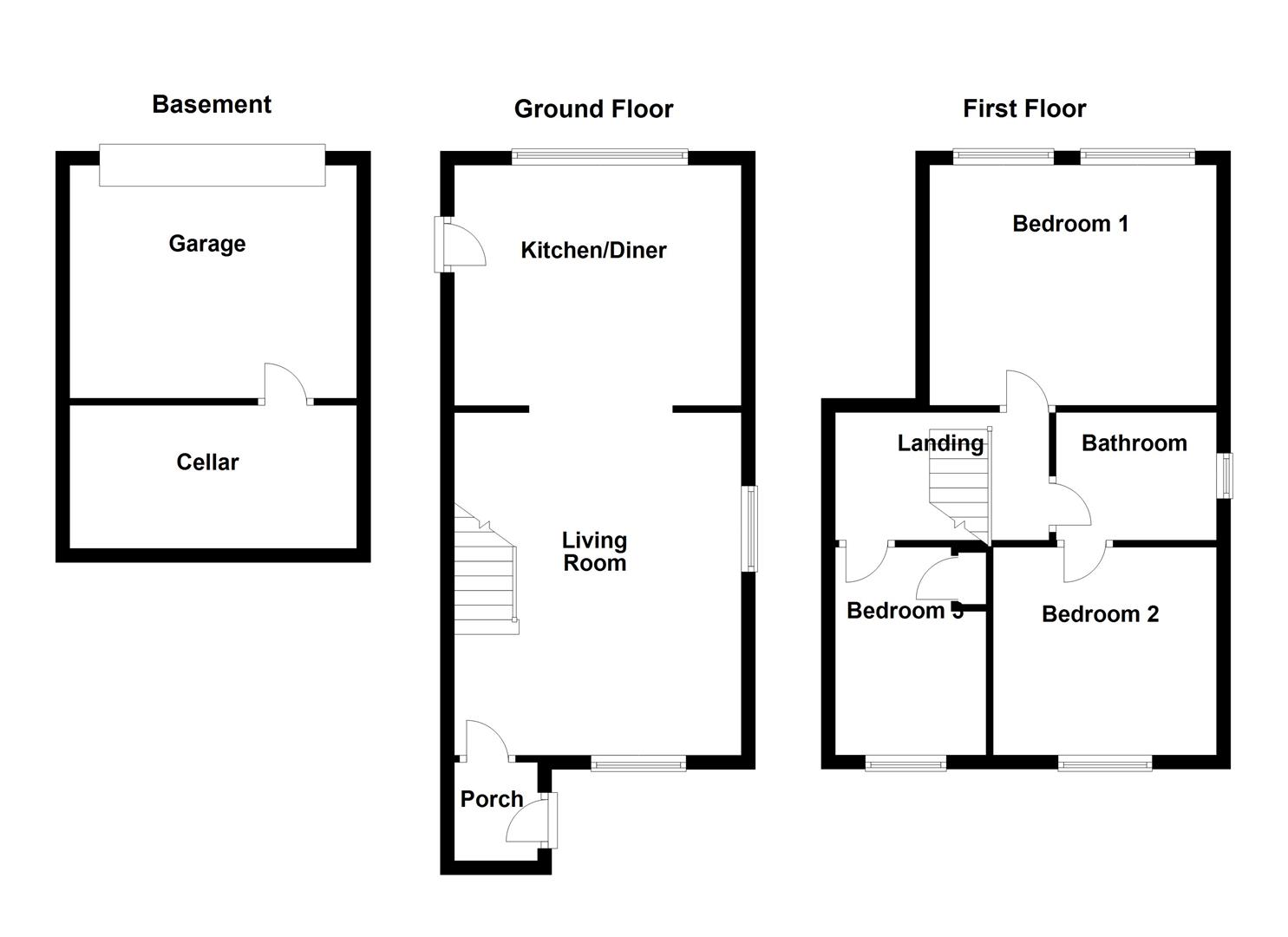 Barnsley Road, Flockton, Wakefield WF4, 3 bedroom semidetached house