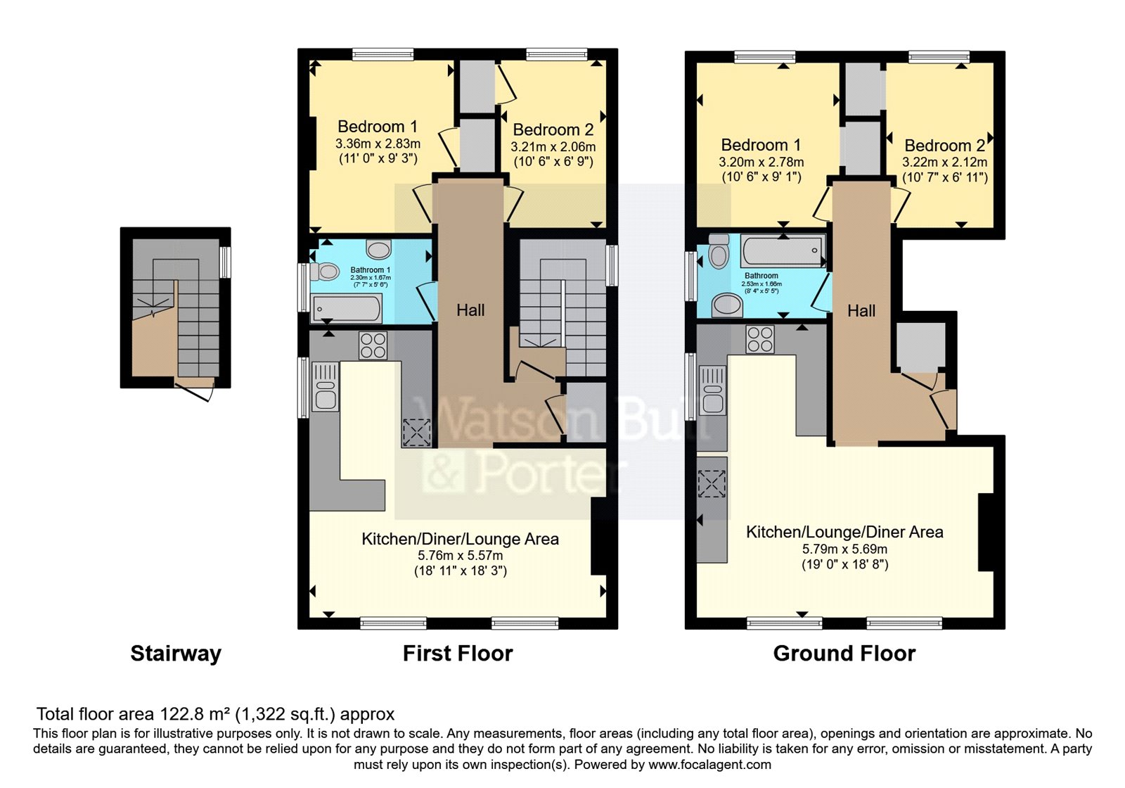 Flat 1, 21, Woodhill Close, Isle of Wight floorplan