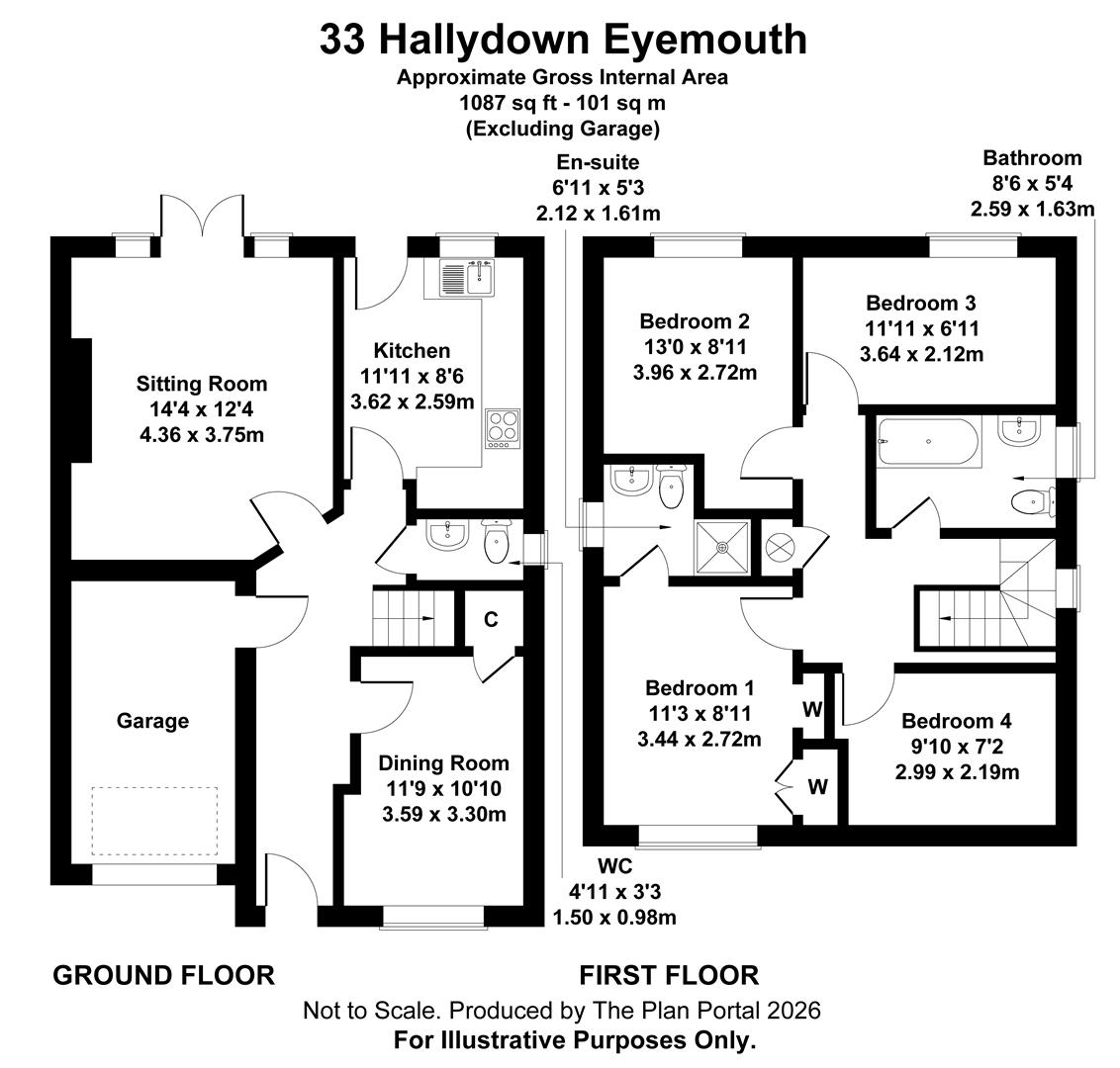 33, Hallydown Crescent, Eyemouth floorplan