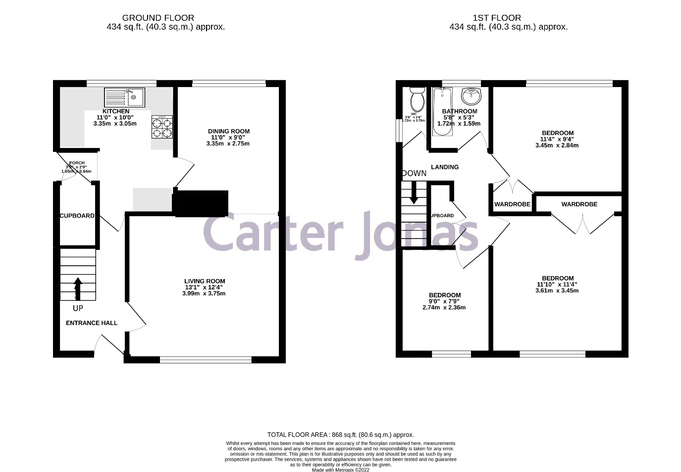 5, Carlton Way, Cambridge floorplan