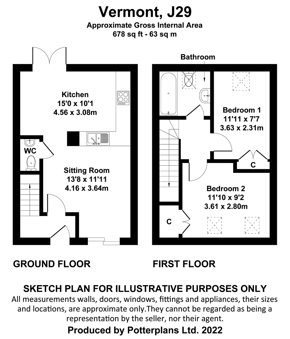Vermont J29, Halletts Shute, Yarmouth floorplan