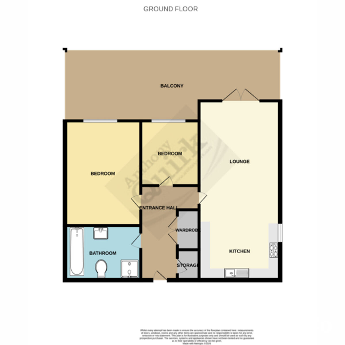 Flat Flat 1, 1, Hamilton Court, Canvey Island floorplan