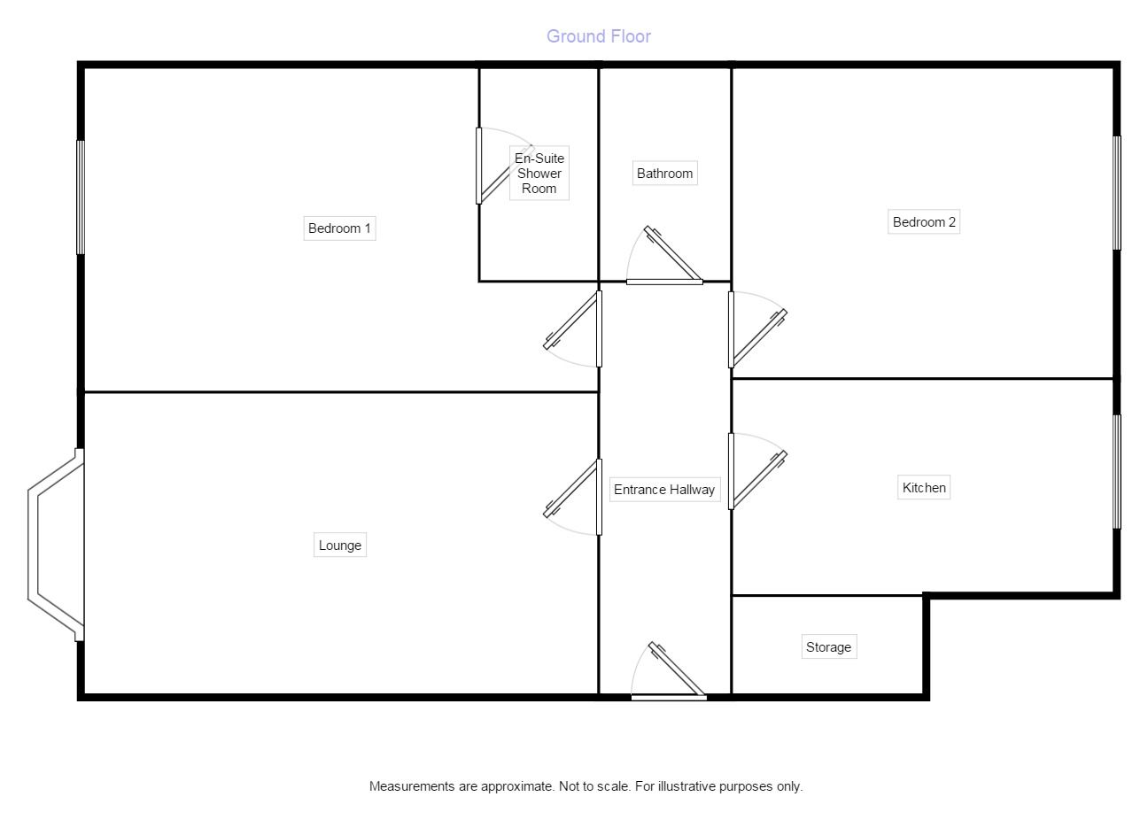 2 Bedrooms Flat to rent in Brampton Drive, Bamber Bridge, Preston PR5