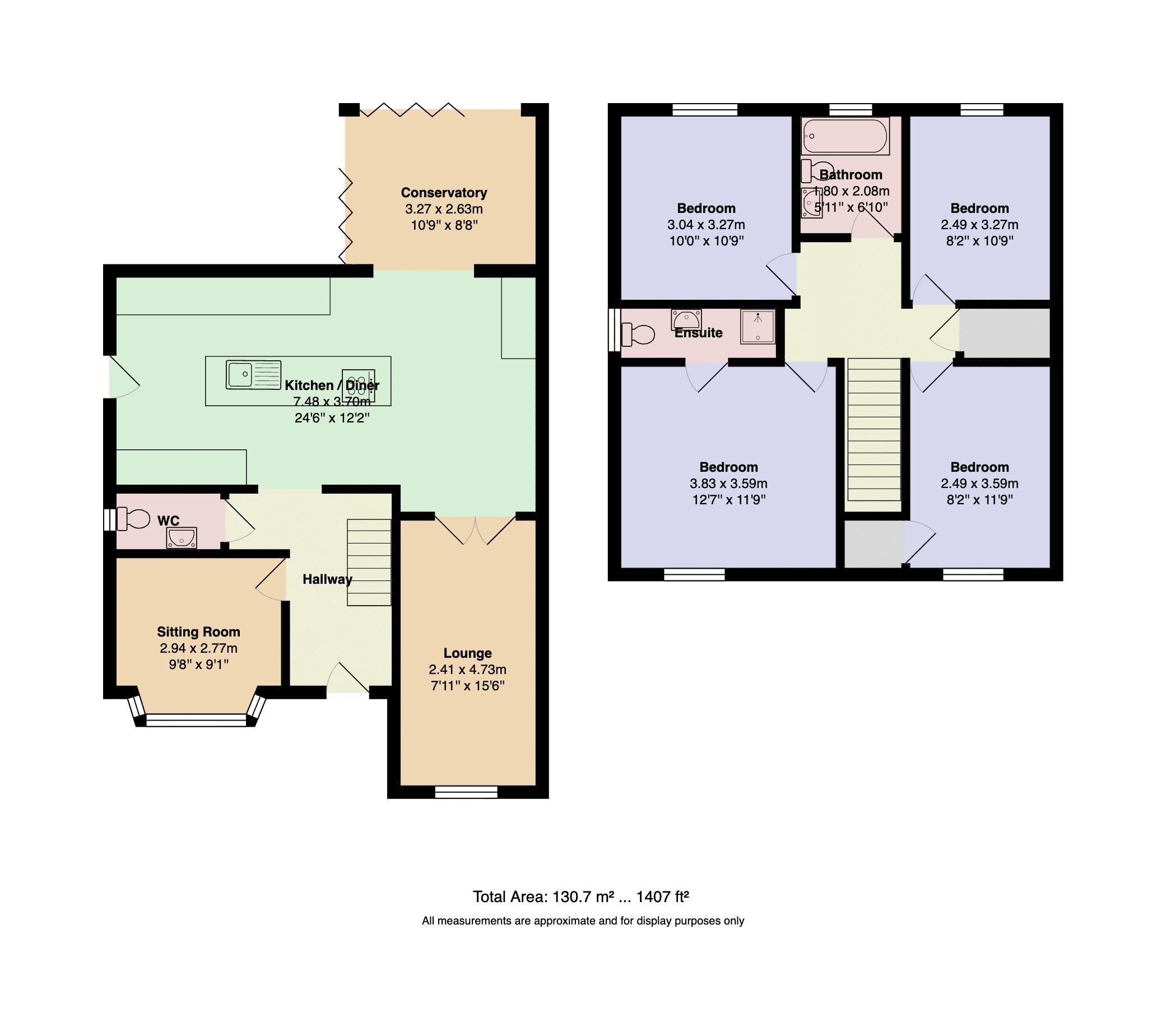 5, Willow Close, Bury floorplan