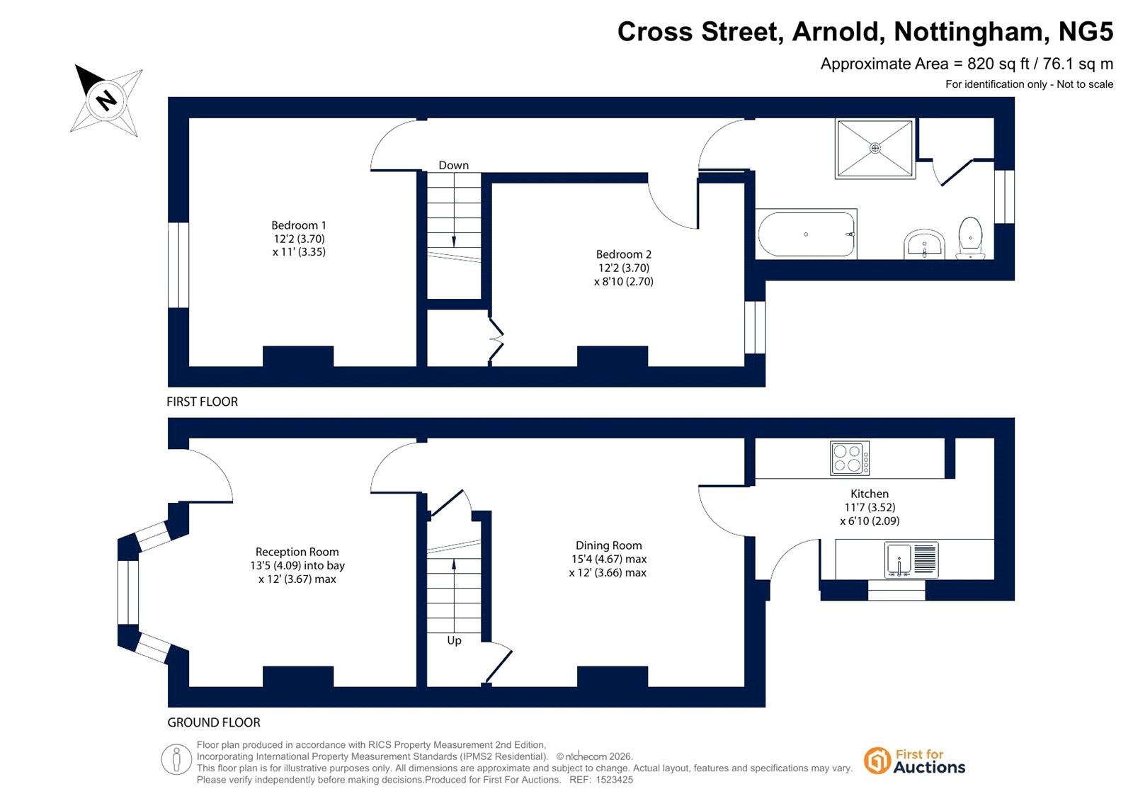 147, Cross Street, Nottingham floorplan