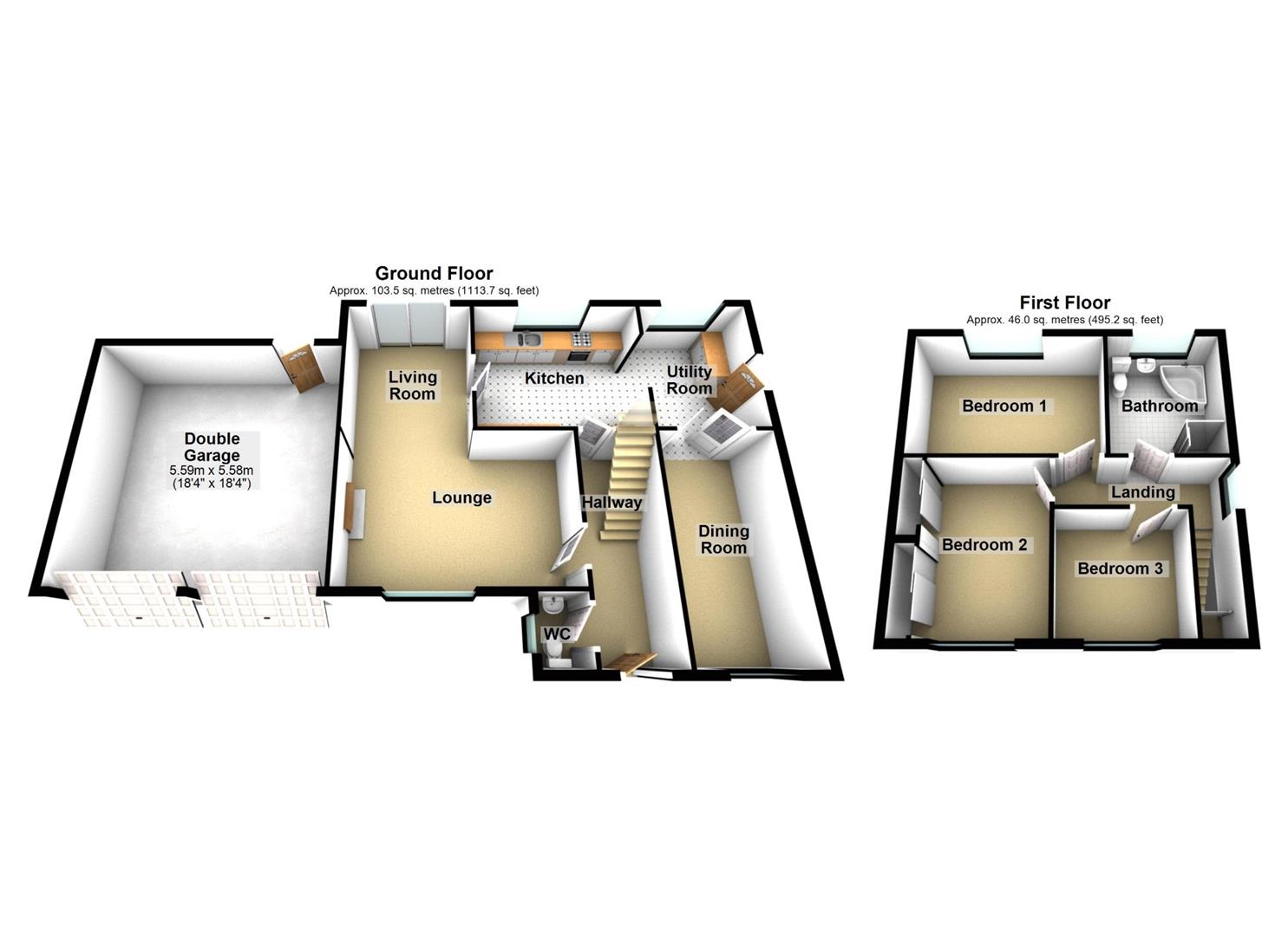 21, Birkdale Road, Wrexham floorplan