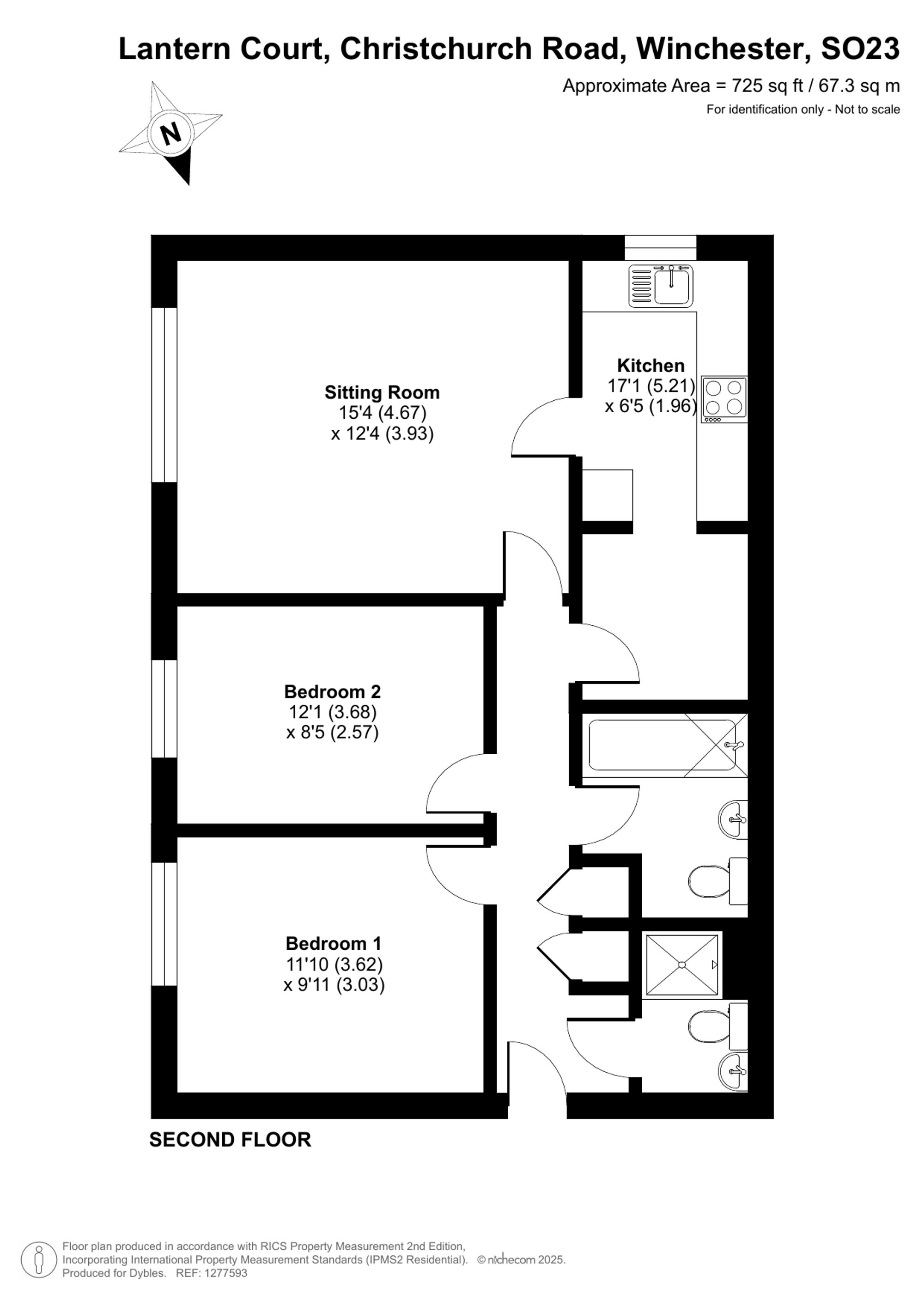 Flat 11, Lantern Court Christchurch Road, Winchester floorplan