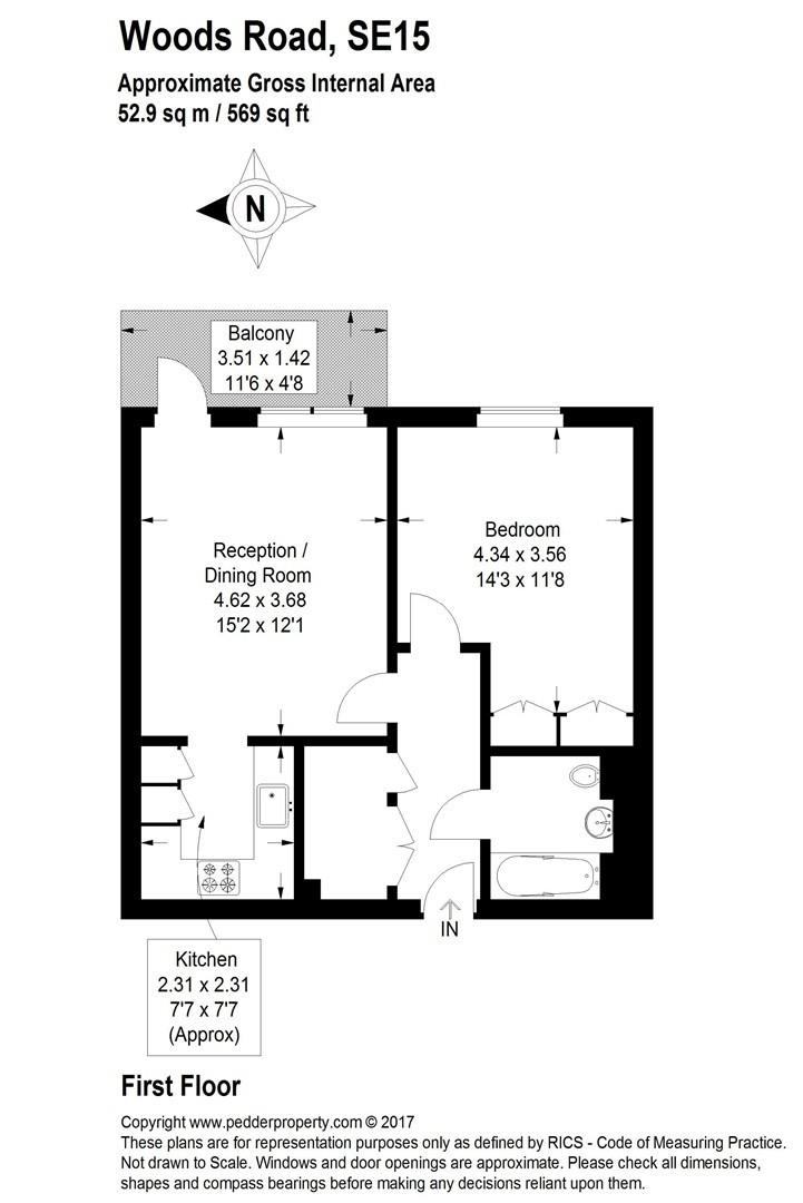 Woods Road, London floorplan