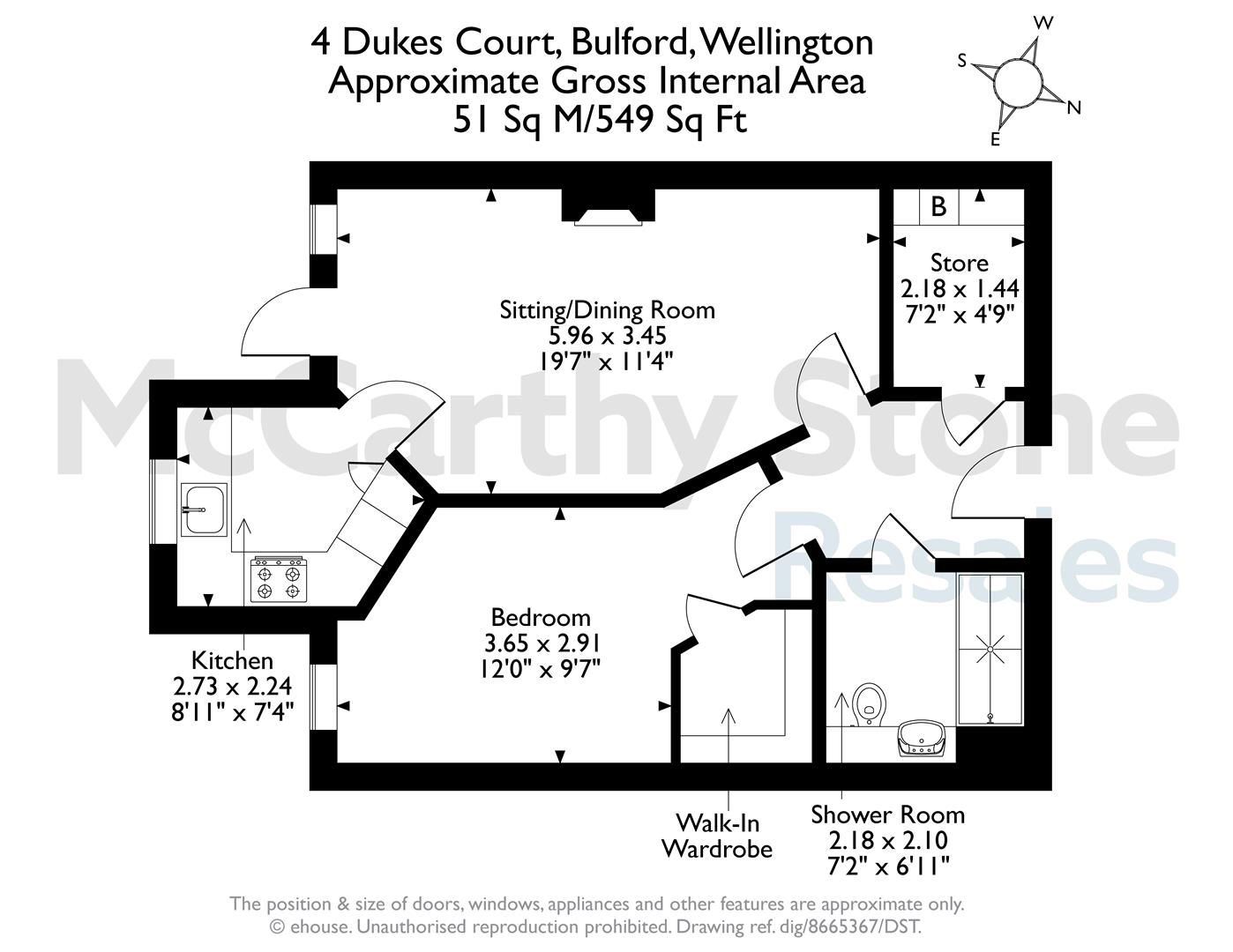 4 Dukes Court, Bulford, Wellington floorplan