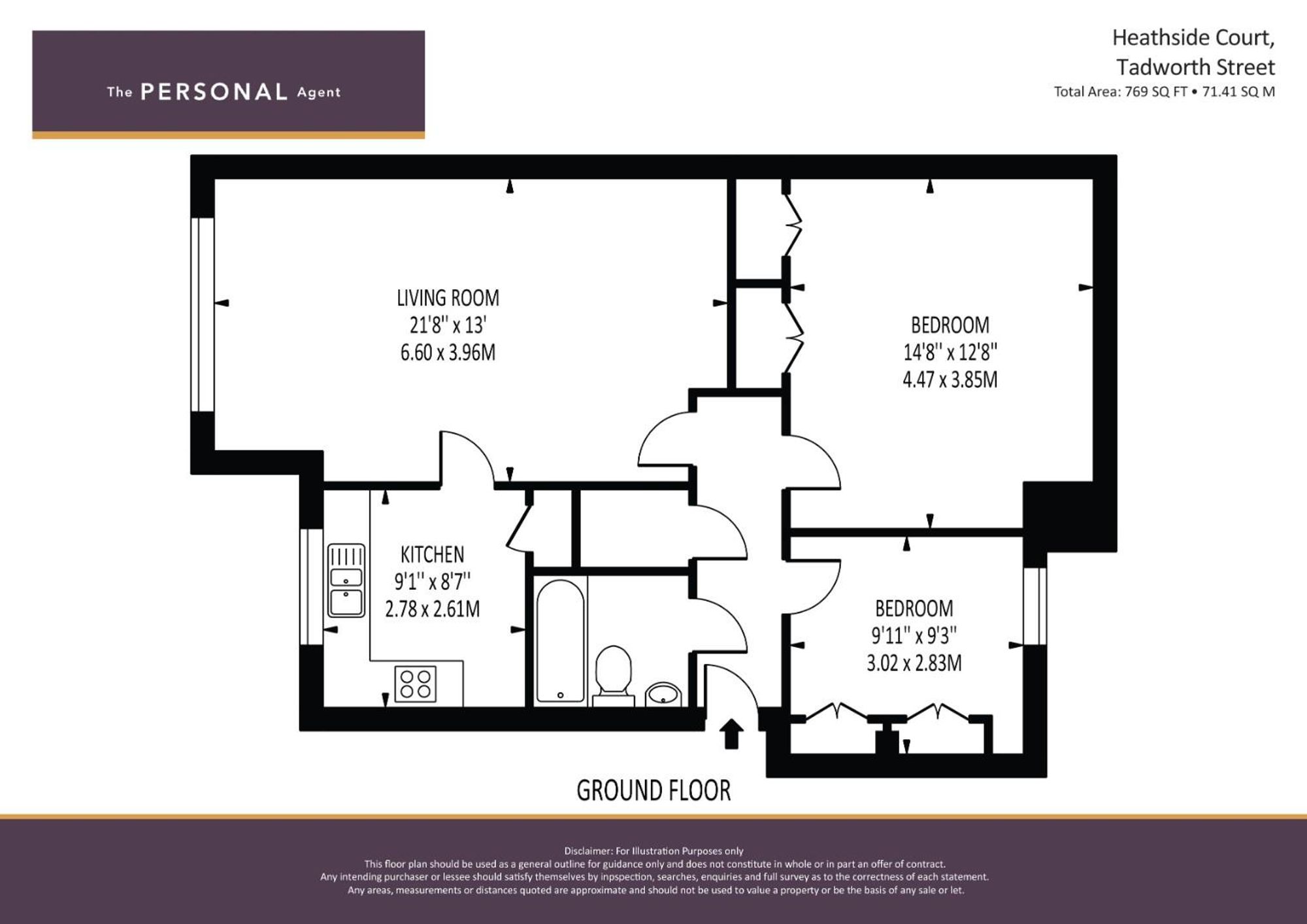 41 Heathside Court, Tadworth floorplan