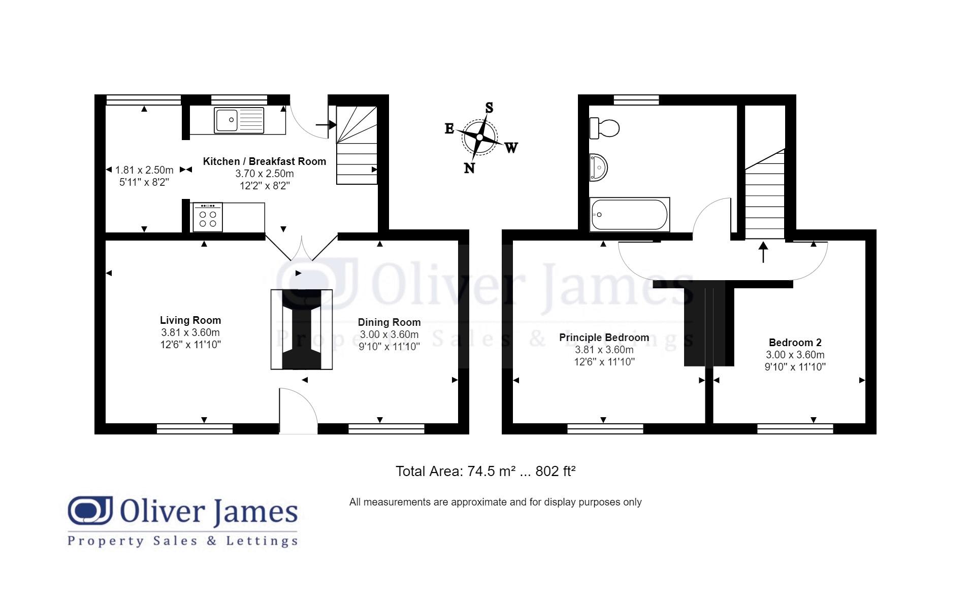 West Street, Godmanchester, Huntingdon. PE29, 2 bedroom detached house