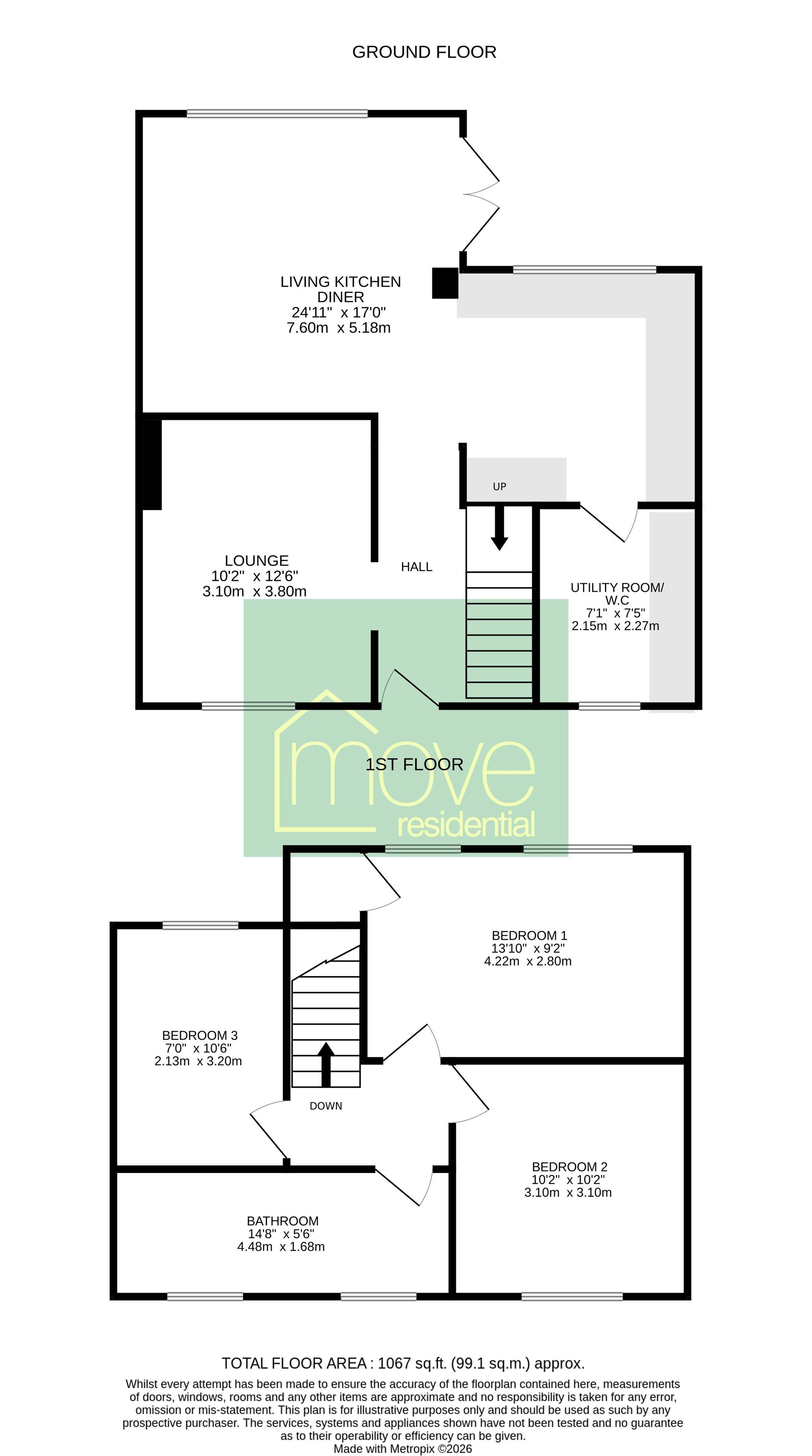 34 Fishers Lane, Wirral floorplan