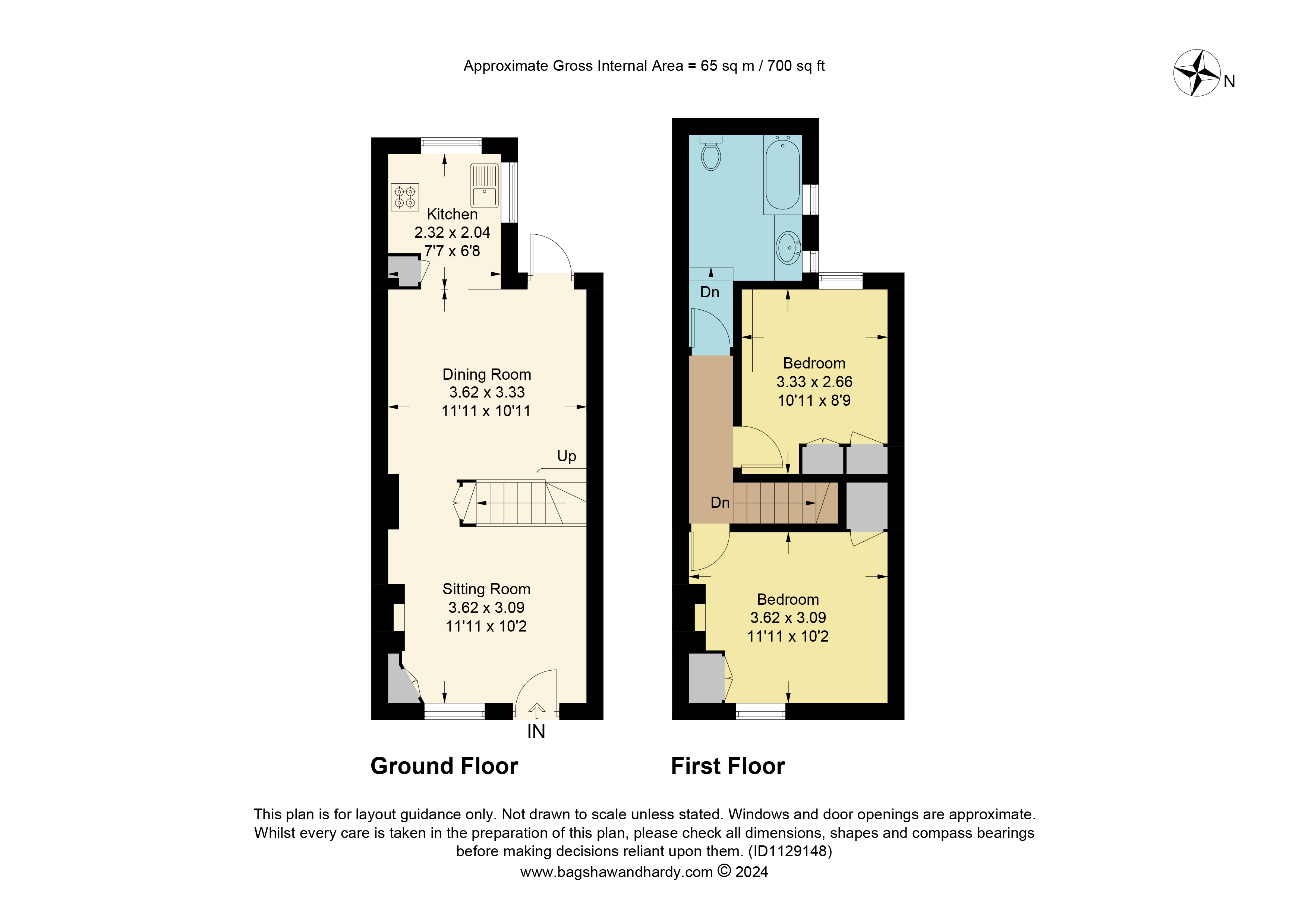 Bailey Road, Westcott, Dorking, Surrey RH4, 2 bedroom semidetached