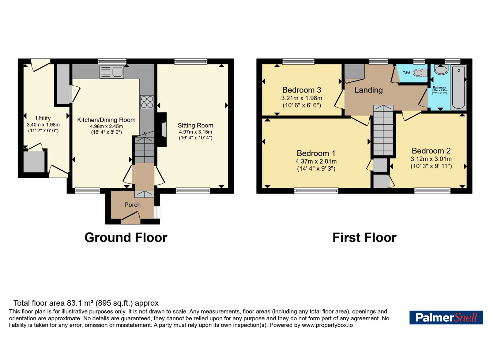 98, Burcott Road, Somerset floorplan