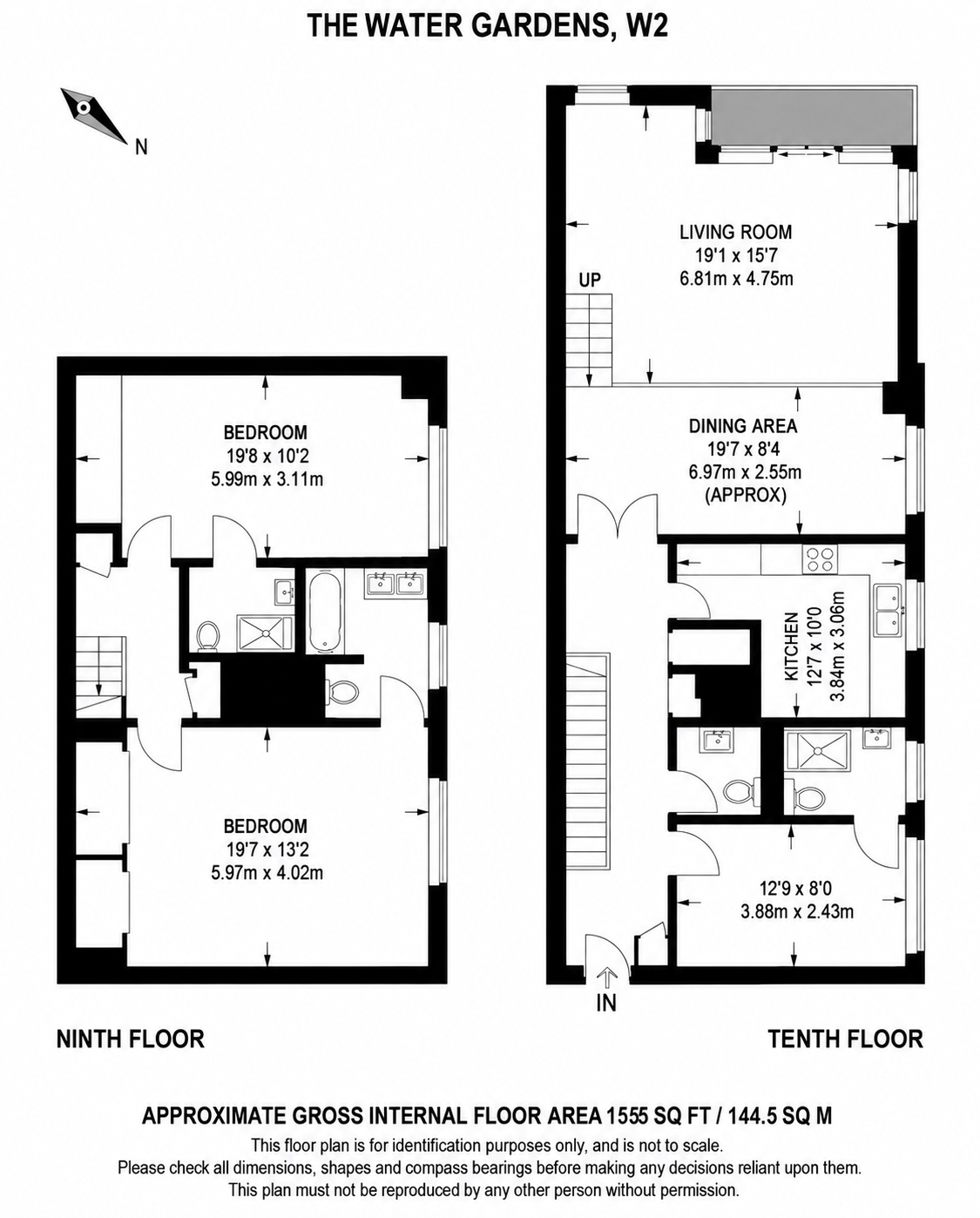 25 The Water Gardens, London floorplan
