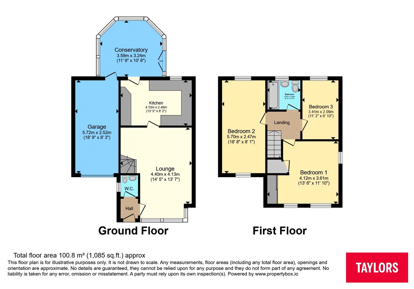38, Lacock Drive, Bristol floorplan