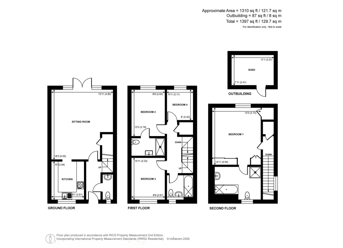 11, Holt Close, Ottershaw floorplan